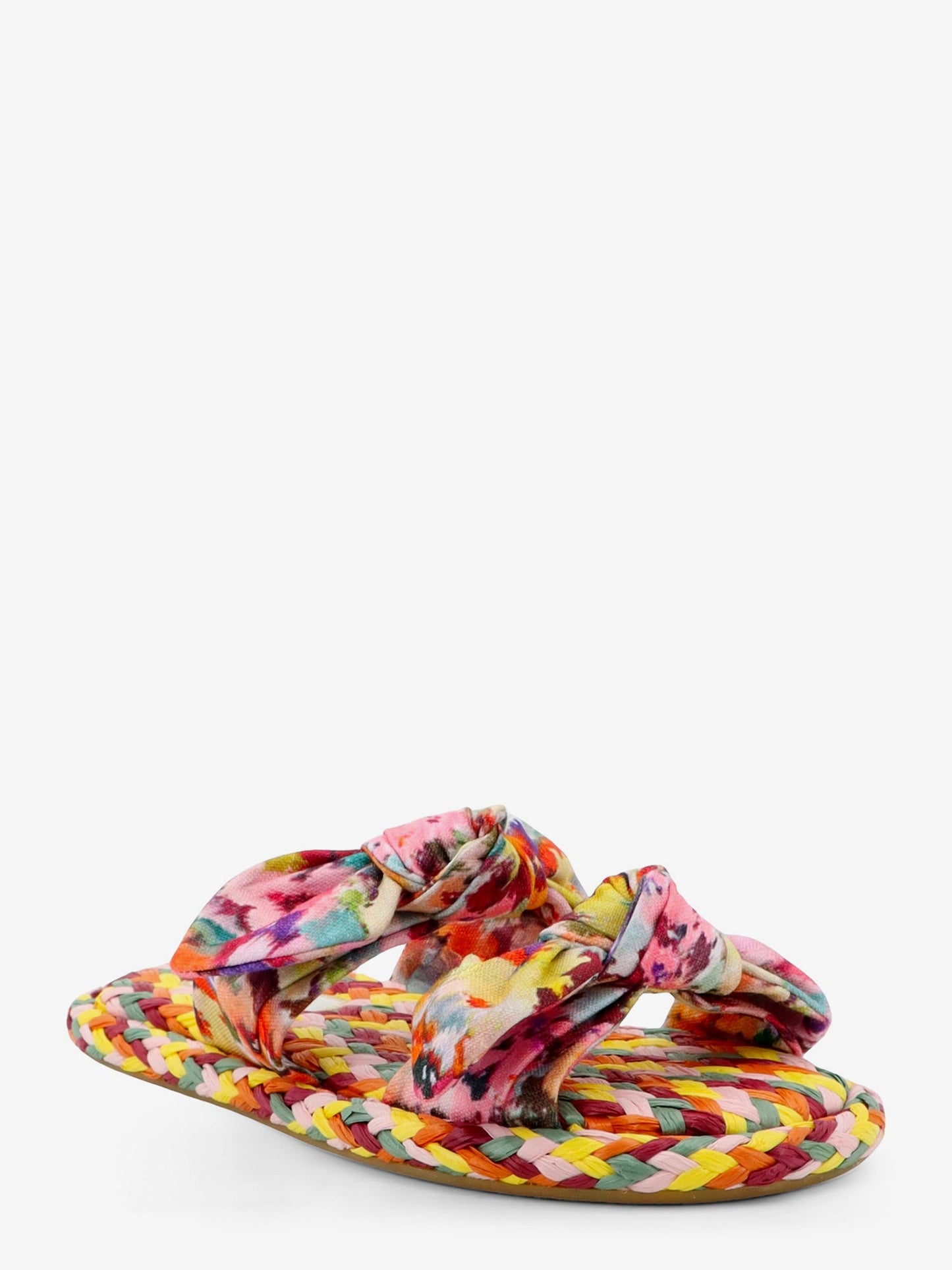 Zimmermann Women Multicolored Raffia Carousel Sandals ZIMMERMANN