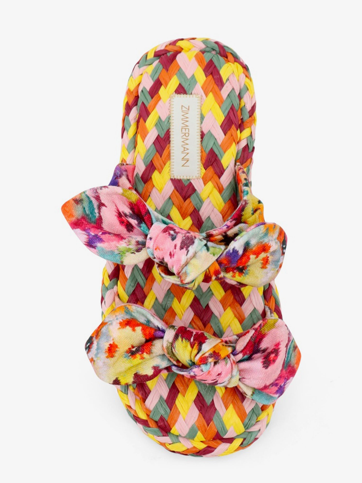 Zimmermann Women Multicolored Raffia Carousel Sandals ZIMMERMANN