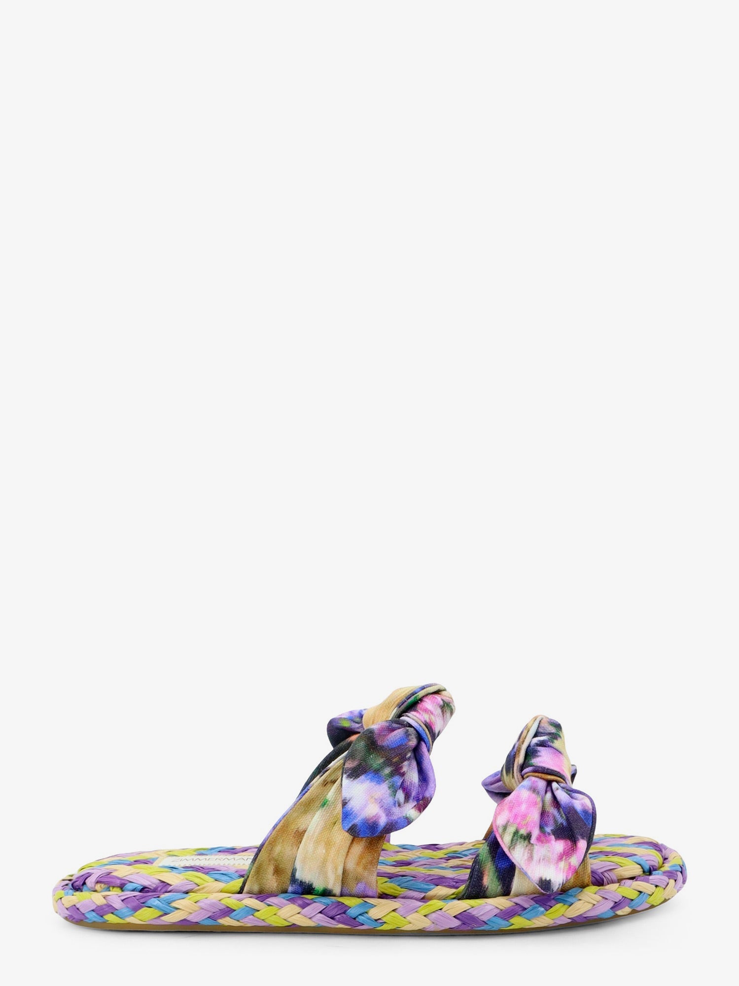 Zimmermann Women Carousel Multicolored Raffia Sandals ZIMMERMANN