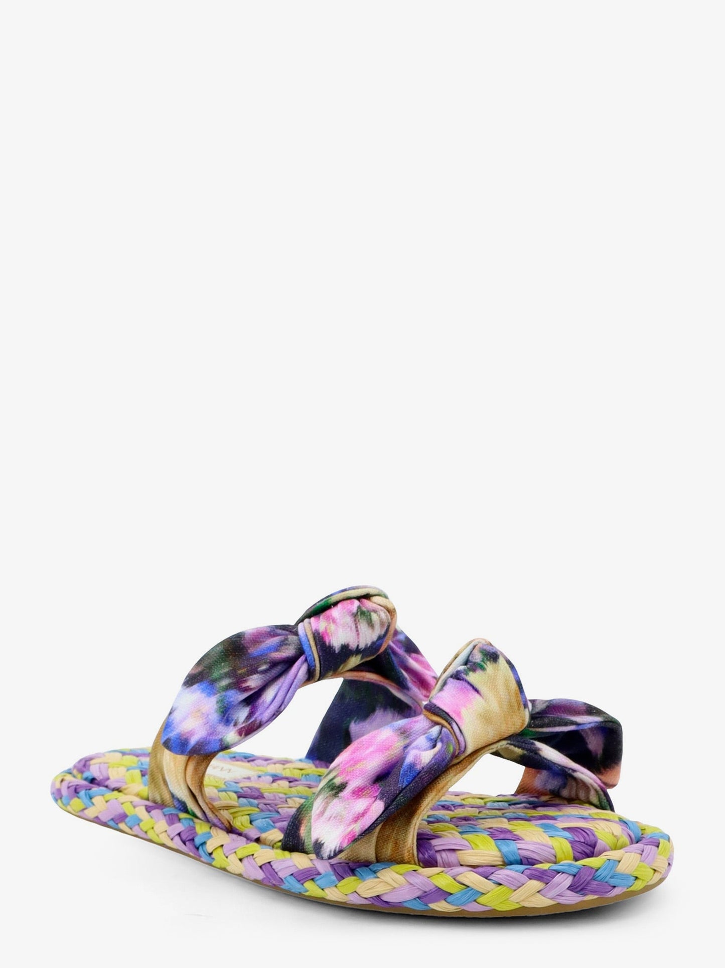 Zimmermann Women Carousel Multicolored Raffia Sandals ZIMMERMANN
