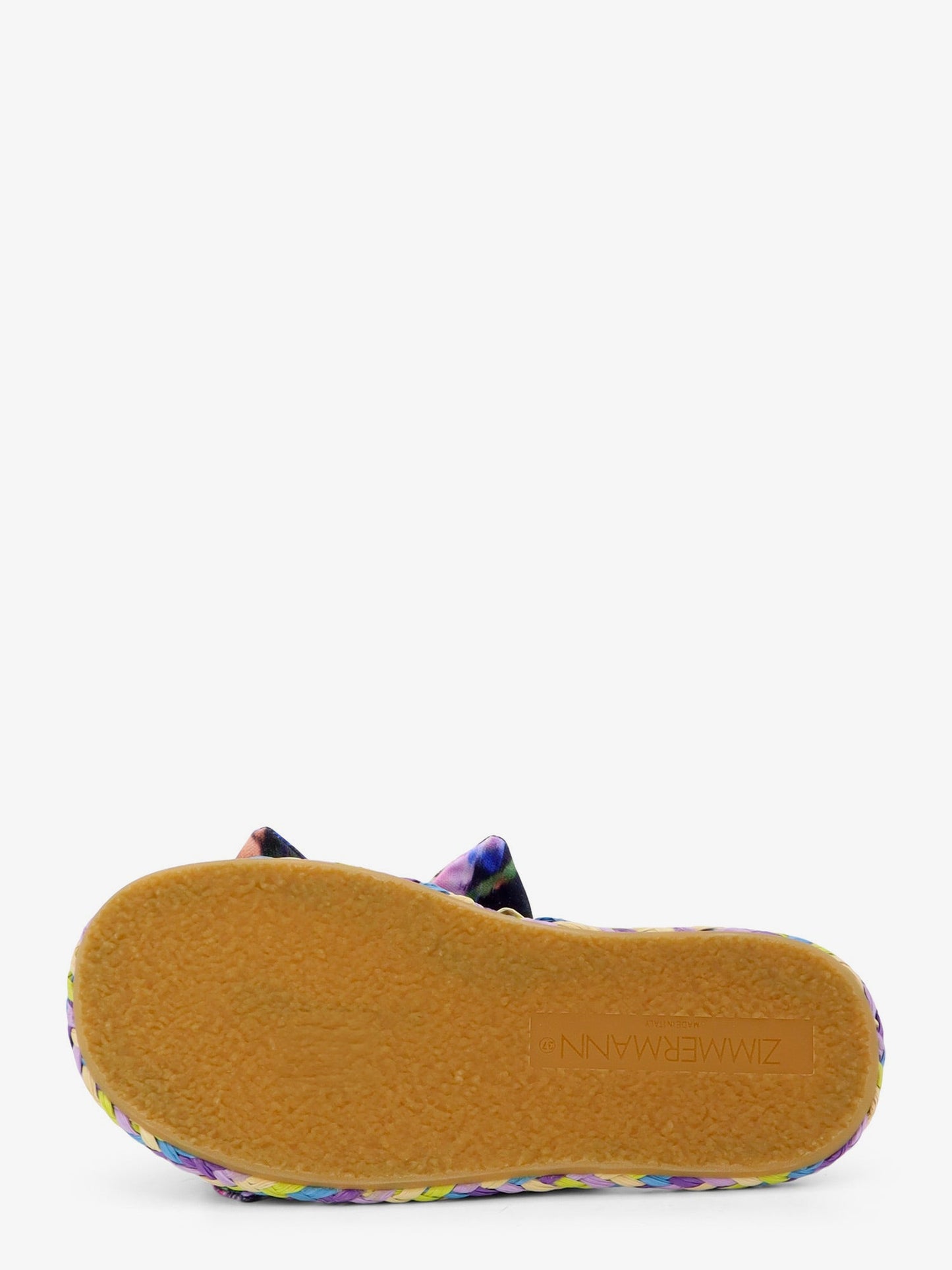 Zimmermann Women Carousel Multicolored Raffia Sandals ZIMMERMANN