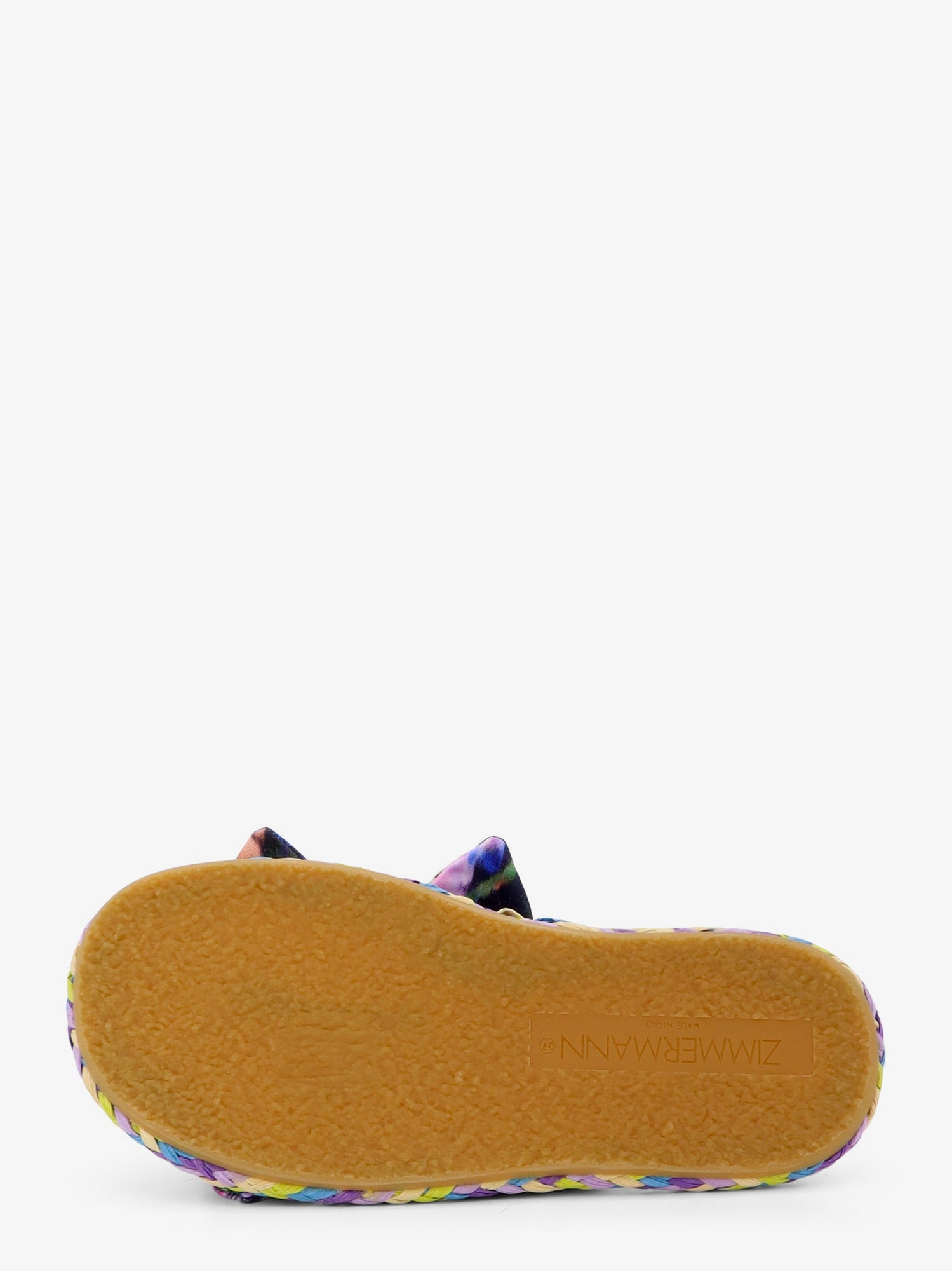 Zimmermann Women Carousel Multicolored Raffia Sandals ZIMMERMANN