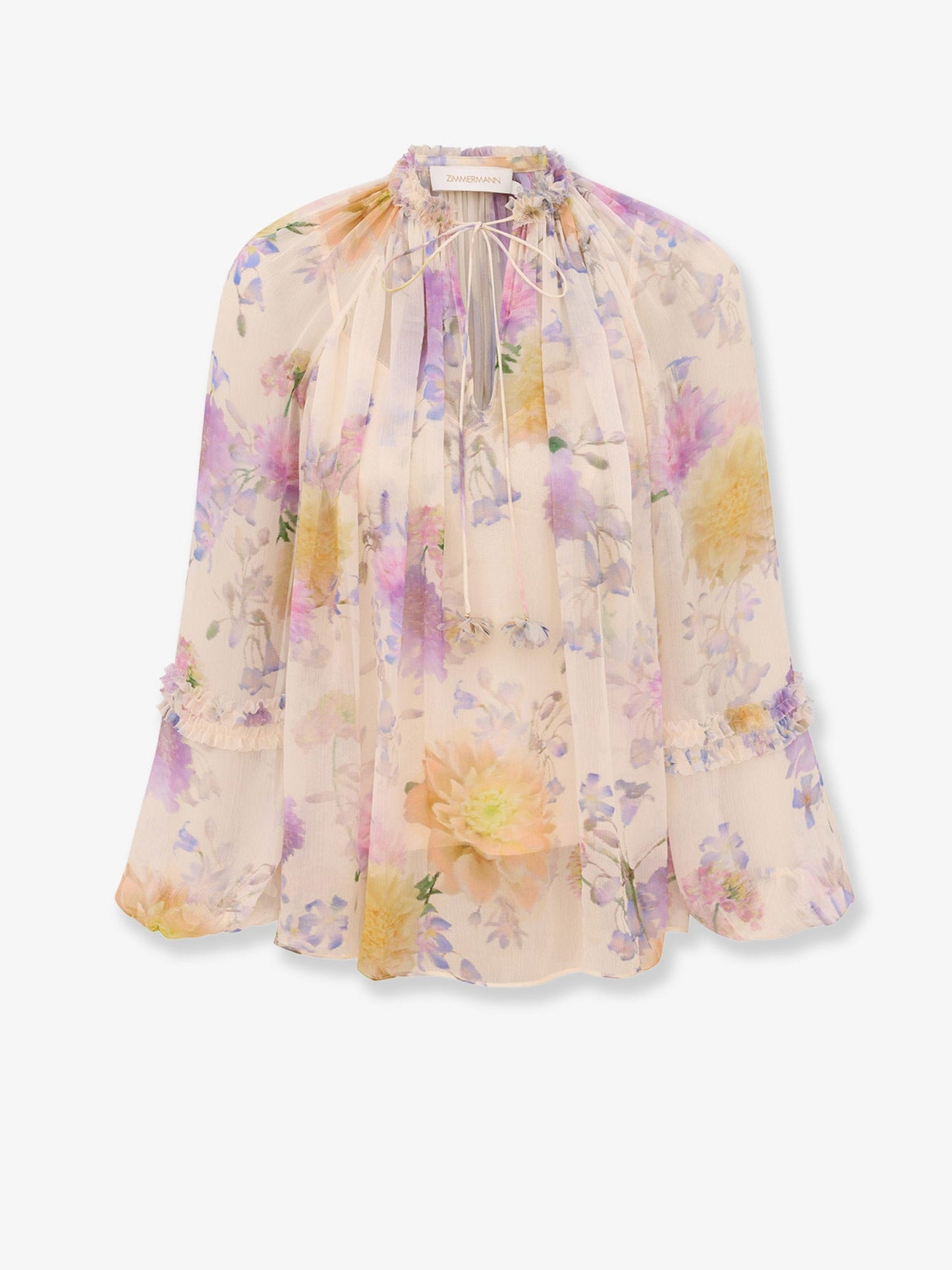 Zimmermann Women Luna Viscose Shirt With Floral Print ZIMMERMANN