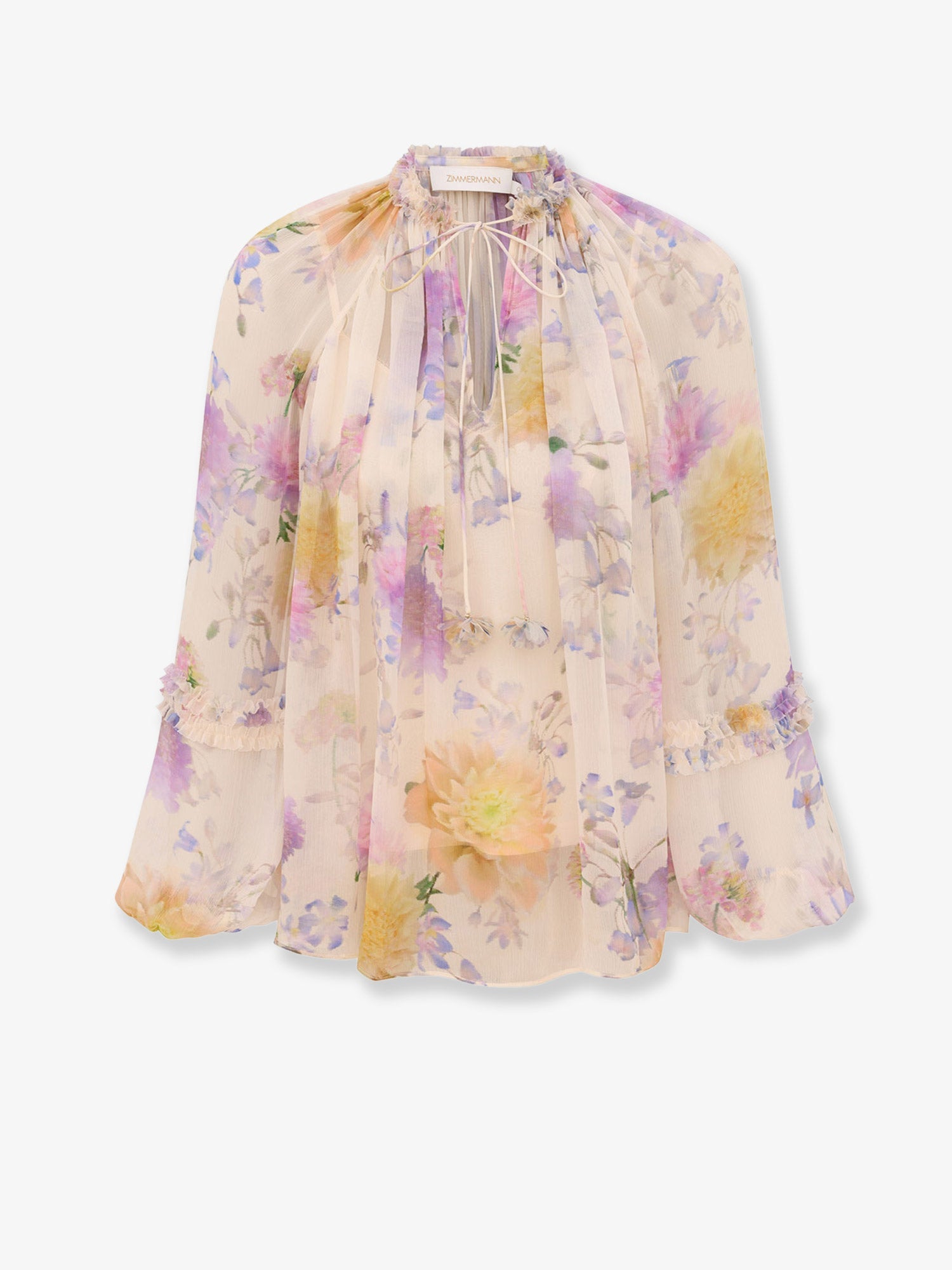 Zimmermann Women Luna Viscose Shirt With Floral Print ZIMMERMANN