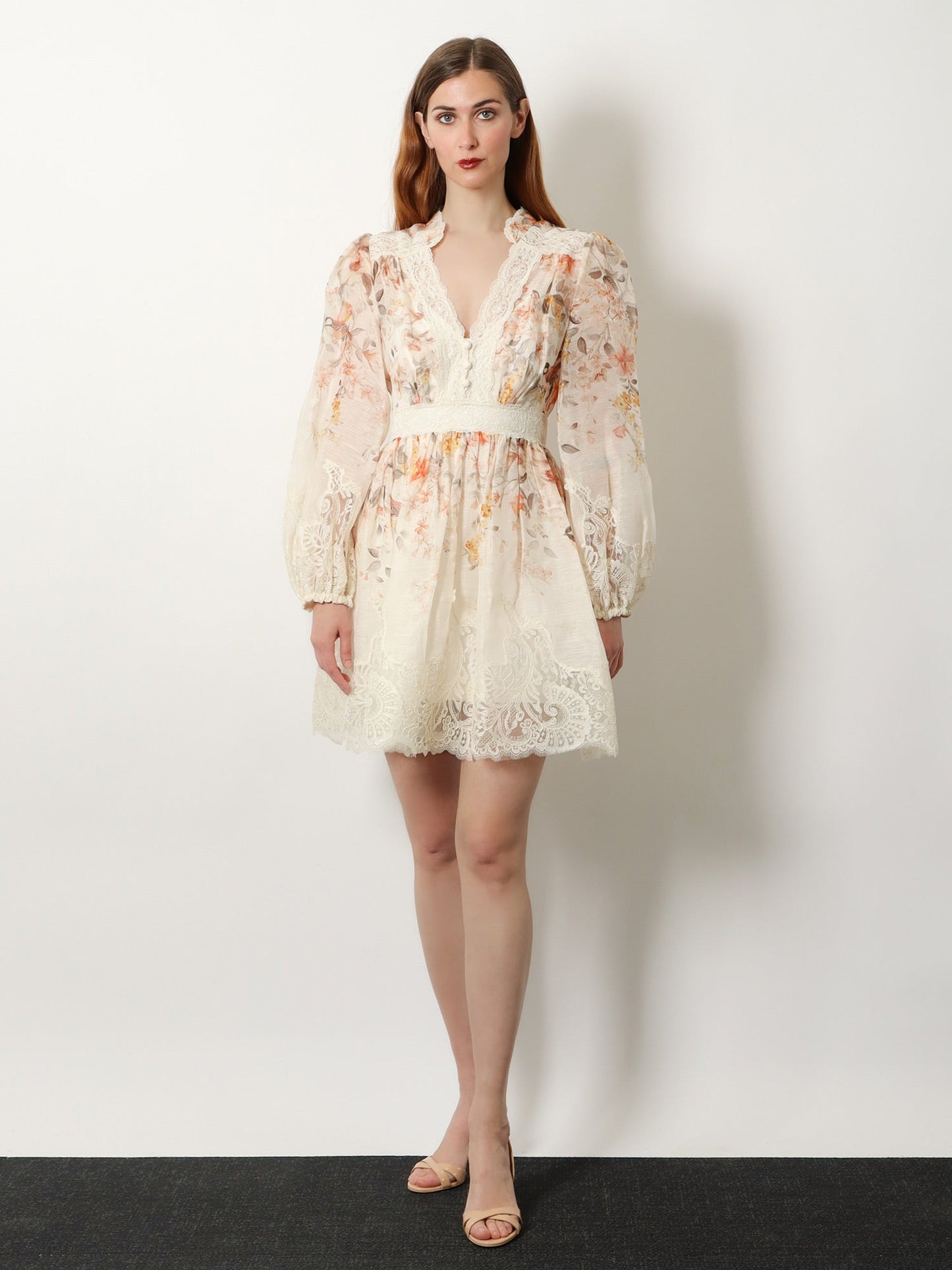 Zimmermann Women Luna Linen And Silk Dress ZIMMERMANN