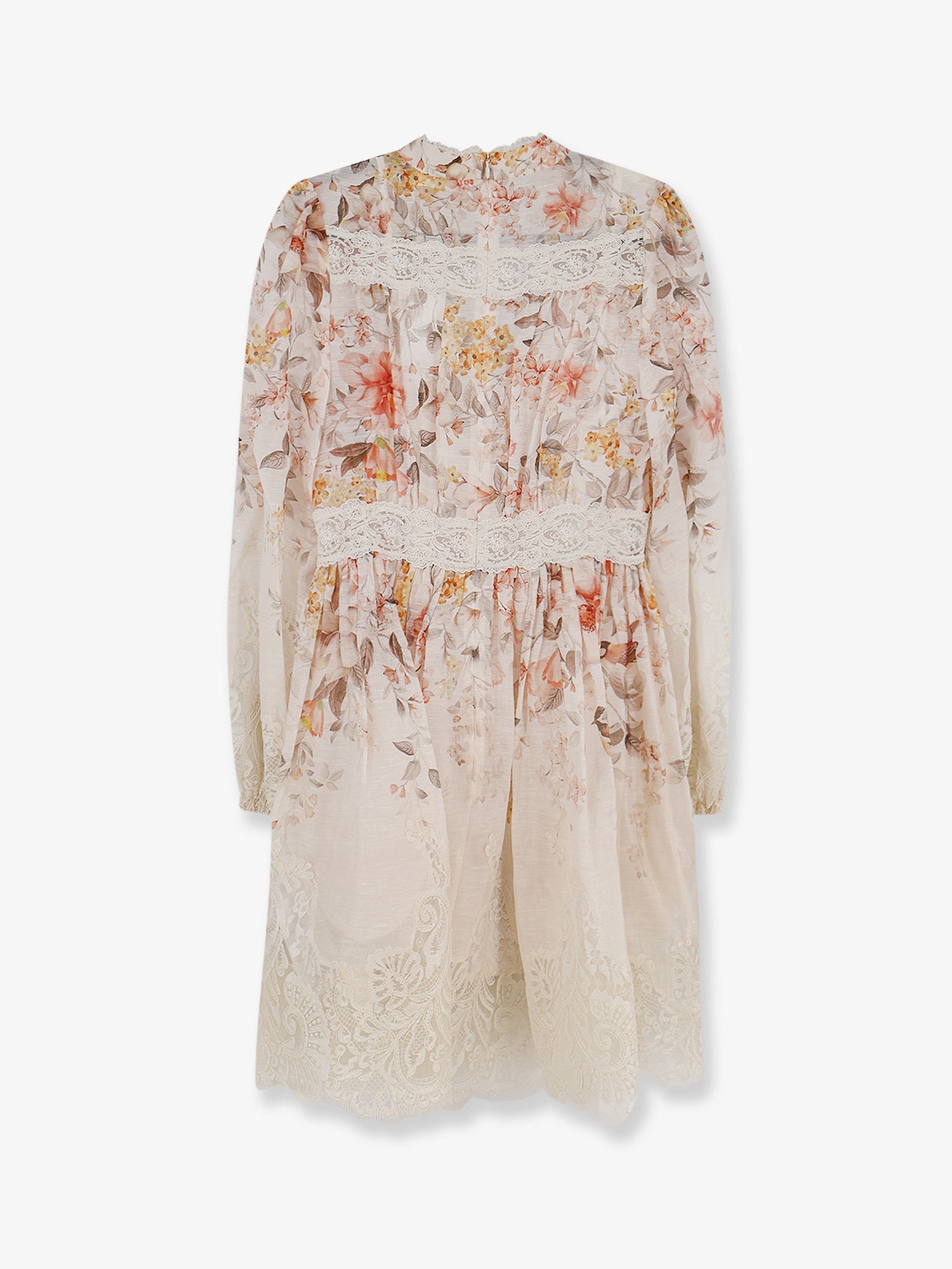 Zimmermann Women Luna Linen And Silk Dress ZIMMERMANN