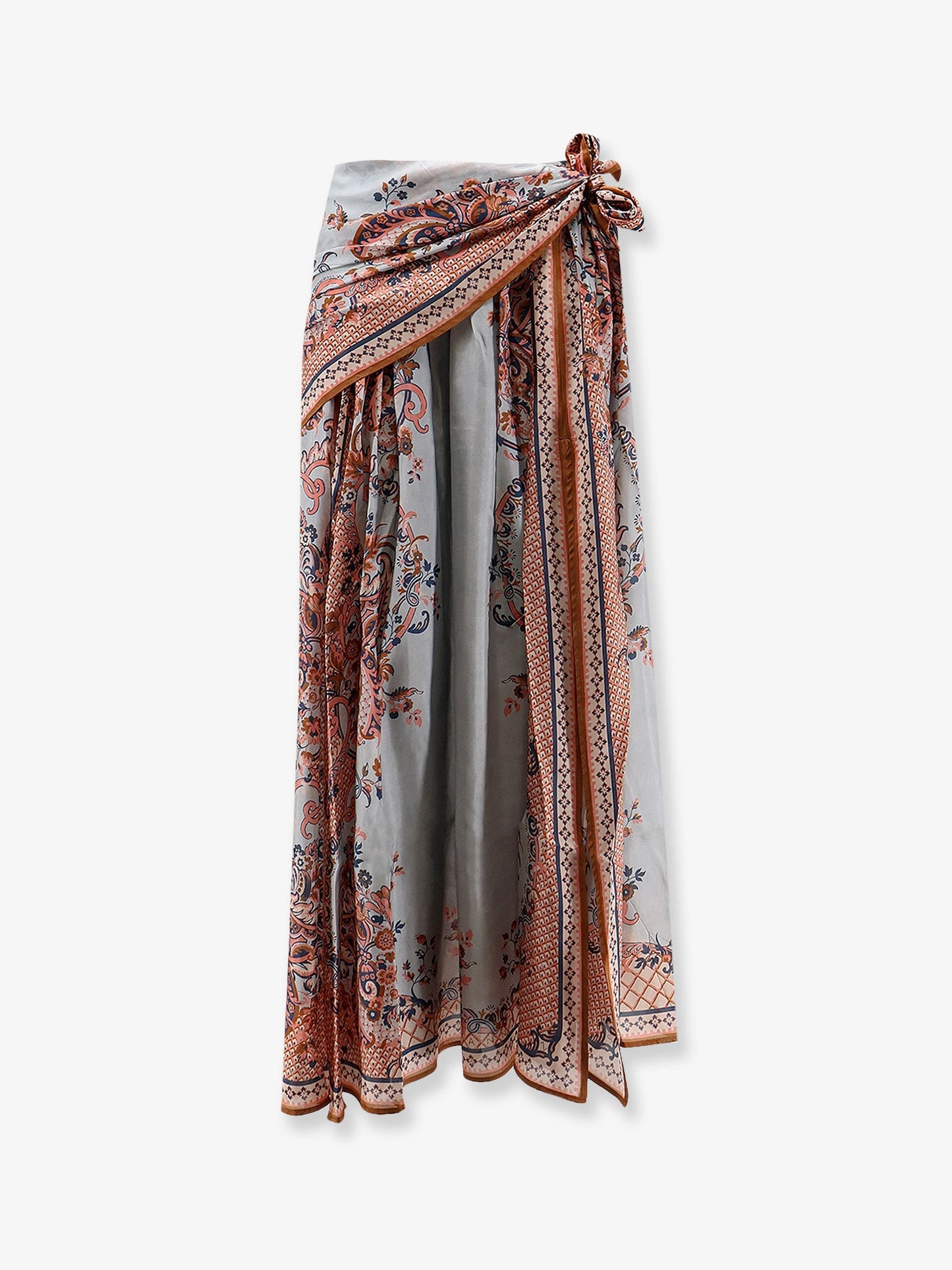 Zimmermann Women Aster Silk Midi Skirt With Paisley Print ZIMMERMANN
