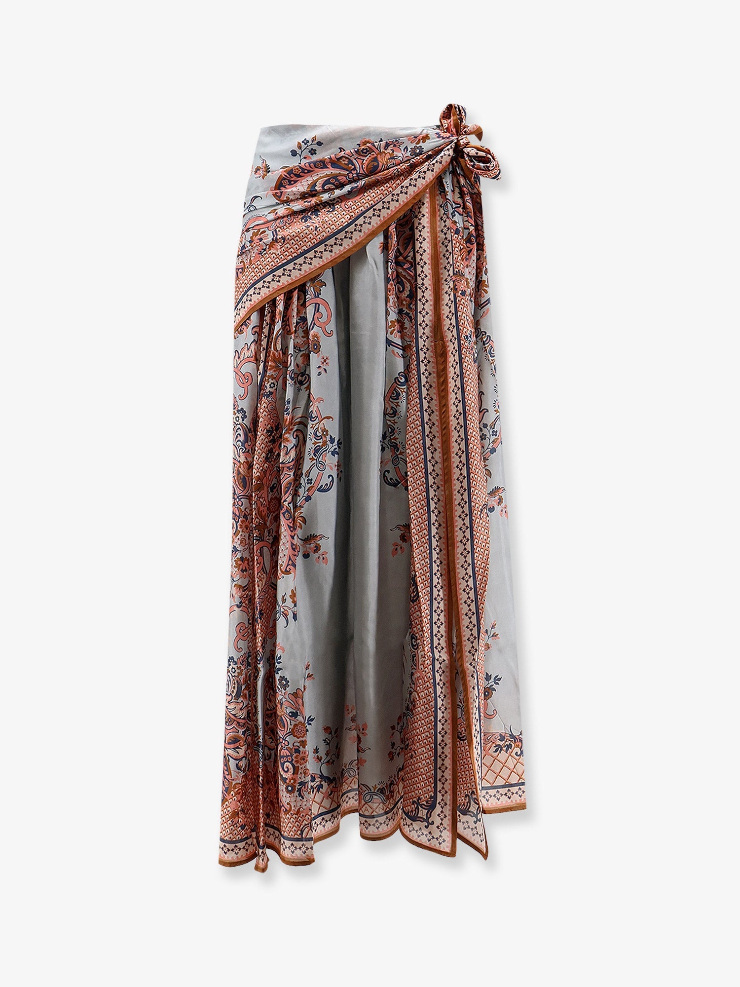 Zimmermann Women Aster Silk Midi Skirt With Paisley Print ZIMMERMANN