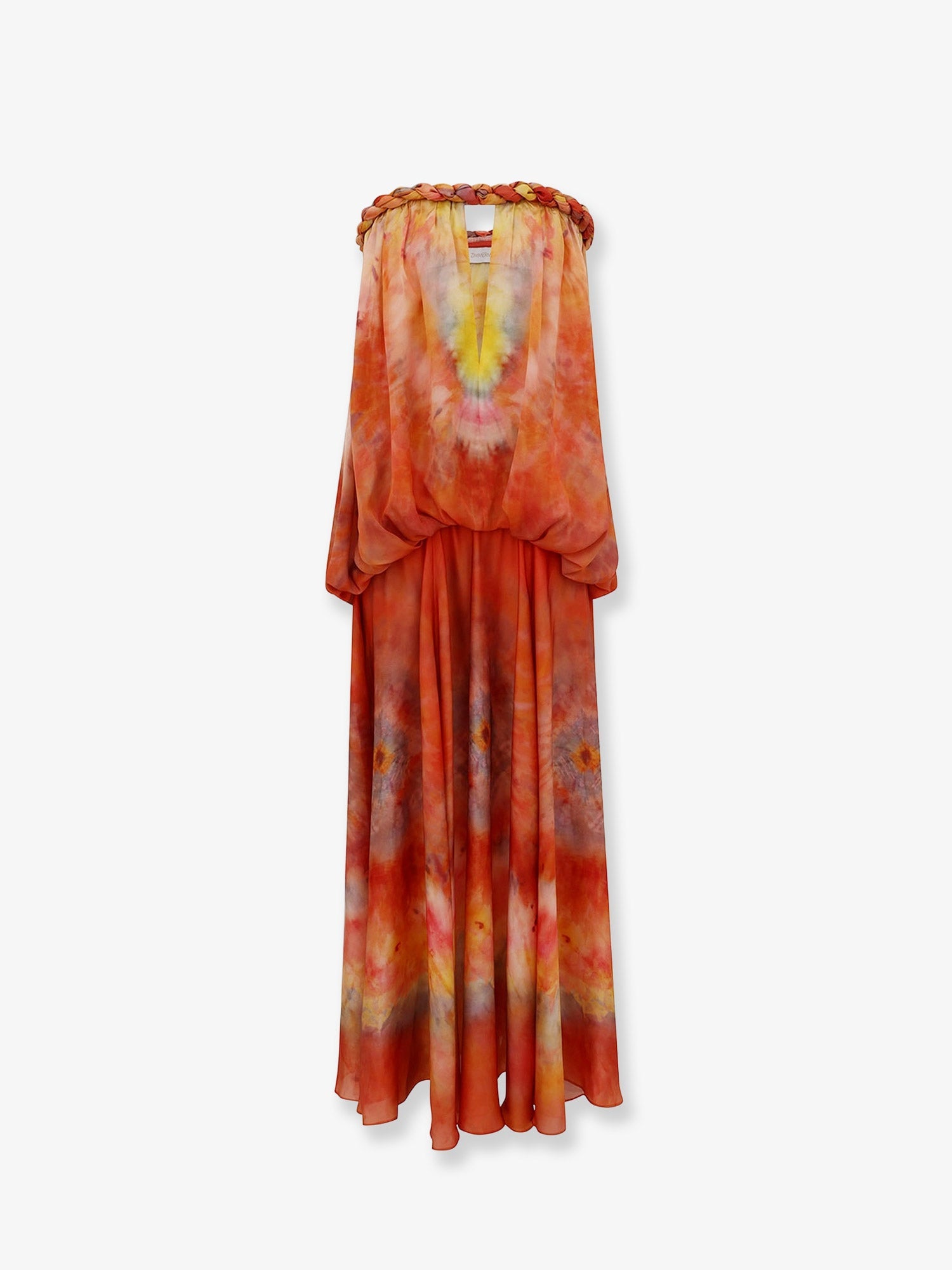 Zimmermann Women Luna Twist Bandeau Gown Silk Dress ZIMMERMANN