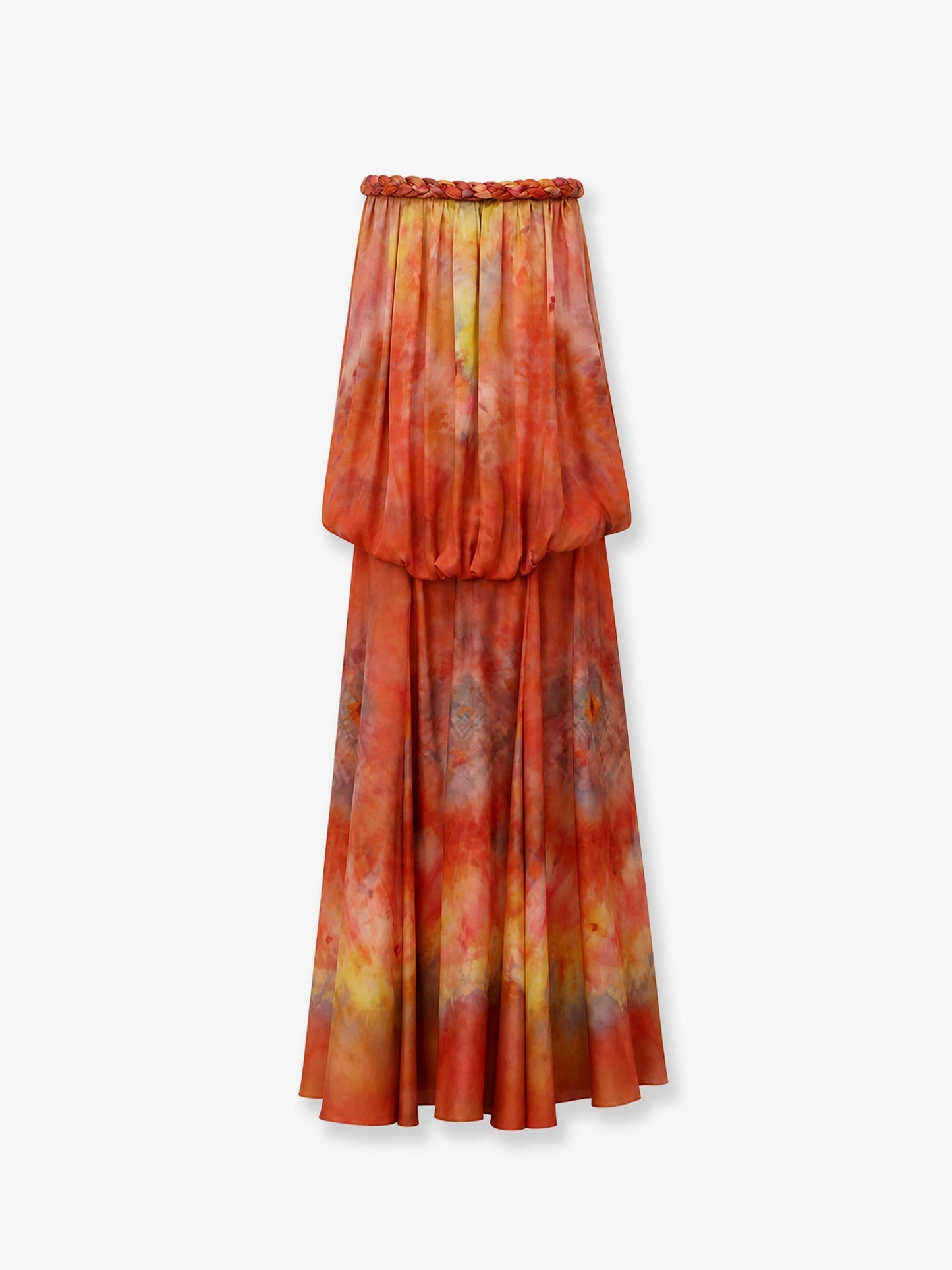 Zimmermann Women Luna Twist Bandeau Gown Silk Dress ZIMMERMANN