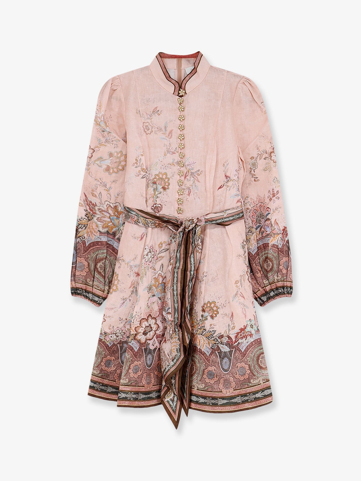 Zimmermann Women Alchemy Linen Dress With Floral Print ZIMMERMANN