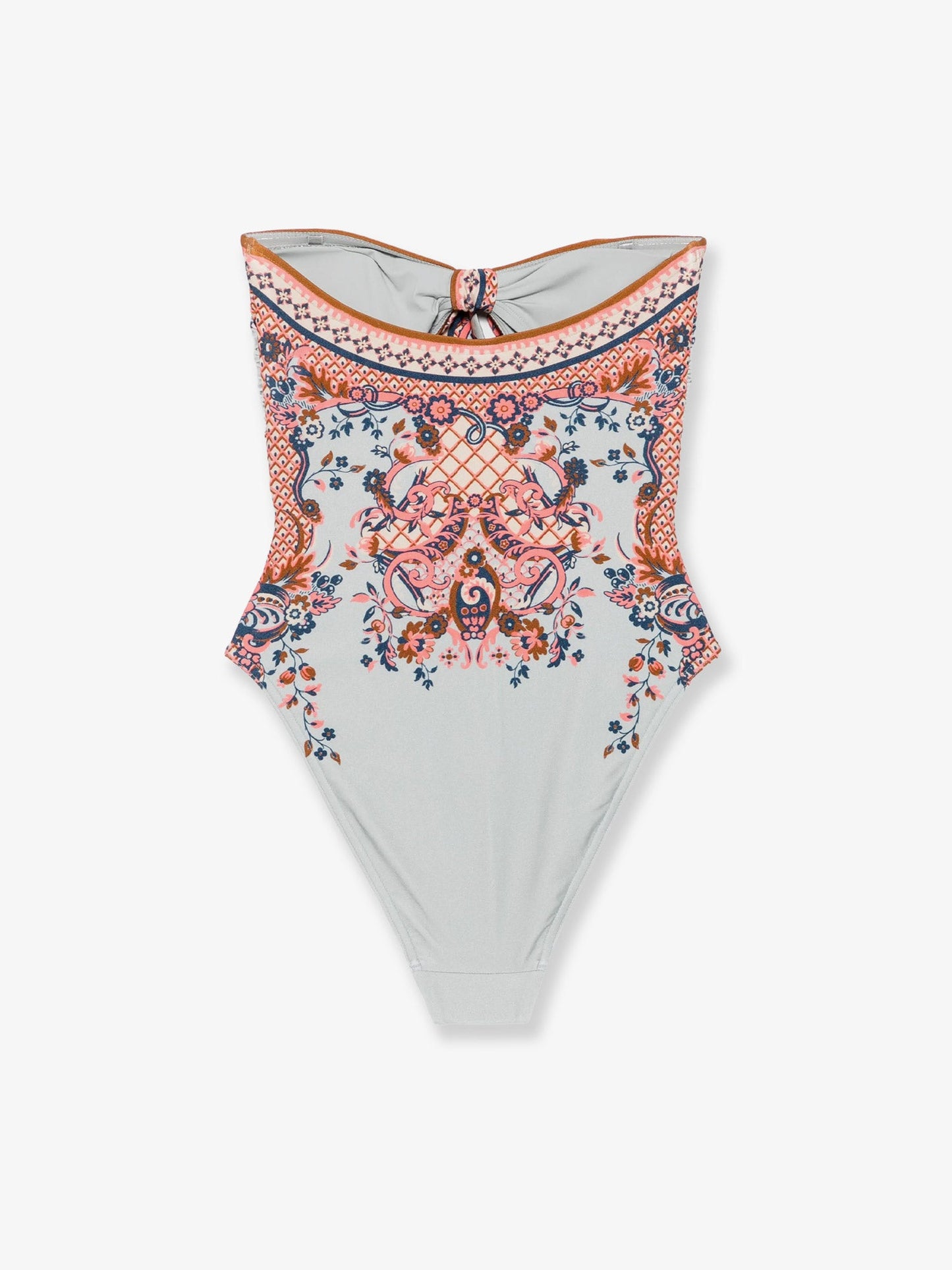 Zimmermann Women Aster One-Piece Shiny Nylon Swimsuit With Paisley Print ZIMMERMANN