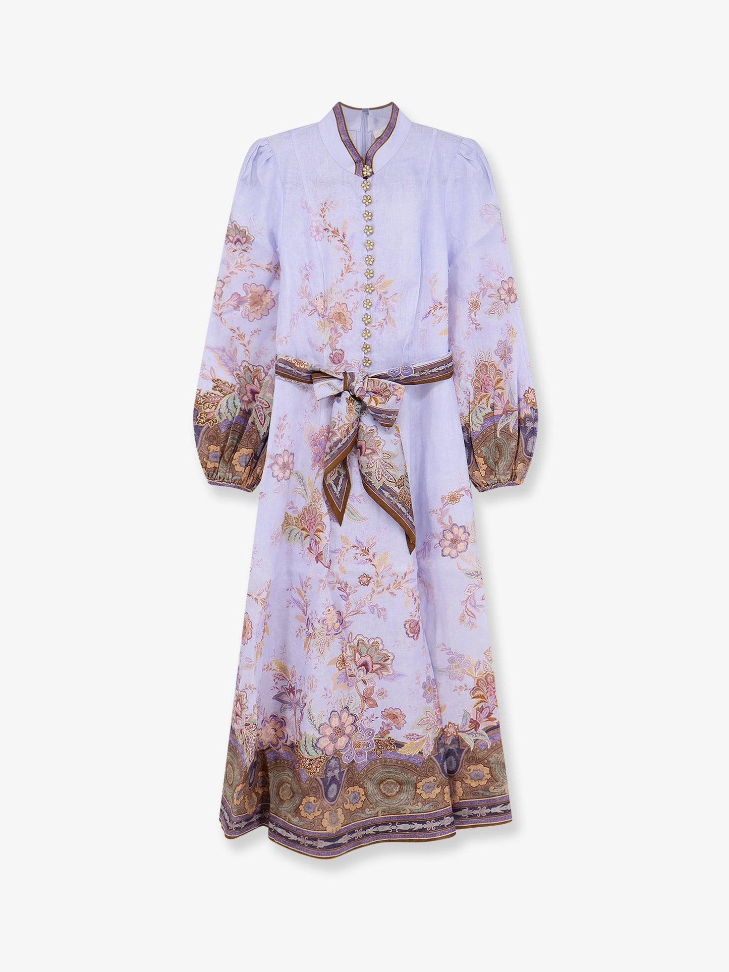 Zimmermann Women Luna Button Linen Dress ZIMMERMANN