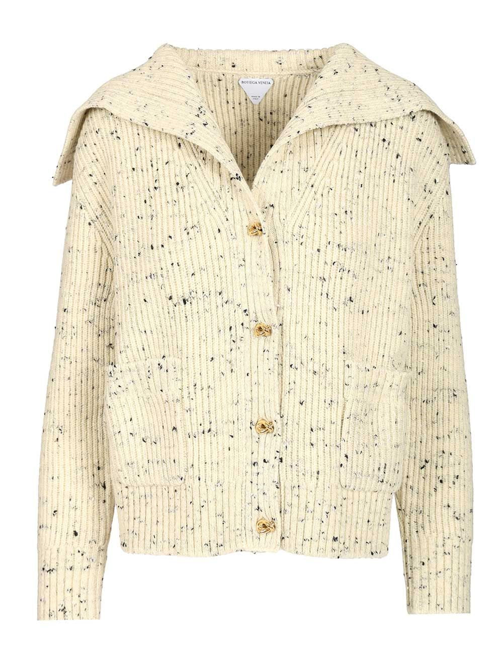 Bottega Veneta Women Ribbed Wool Cardigan BOTTEGA VENETA