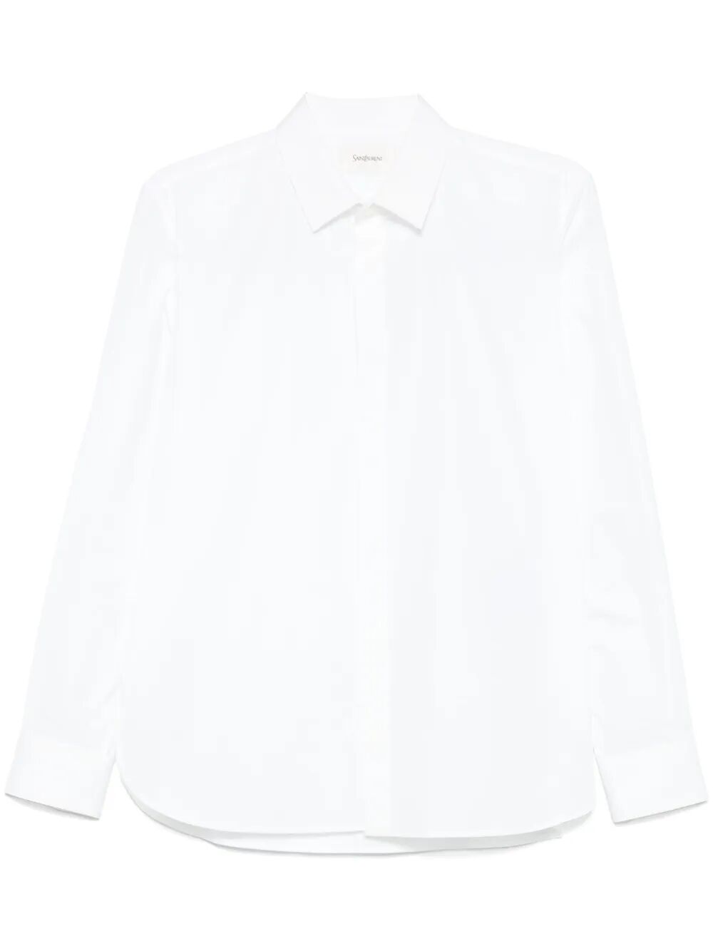 Saint Laurent Men Cotton Poplin Slim Fit Shirt SAINT LAURENT