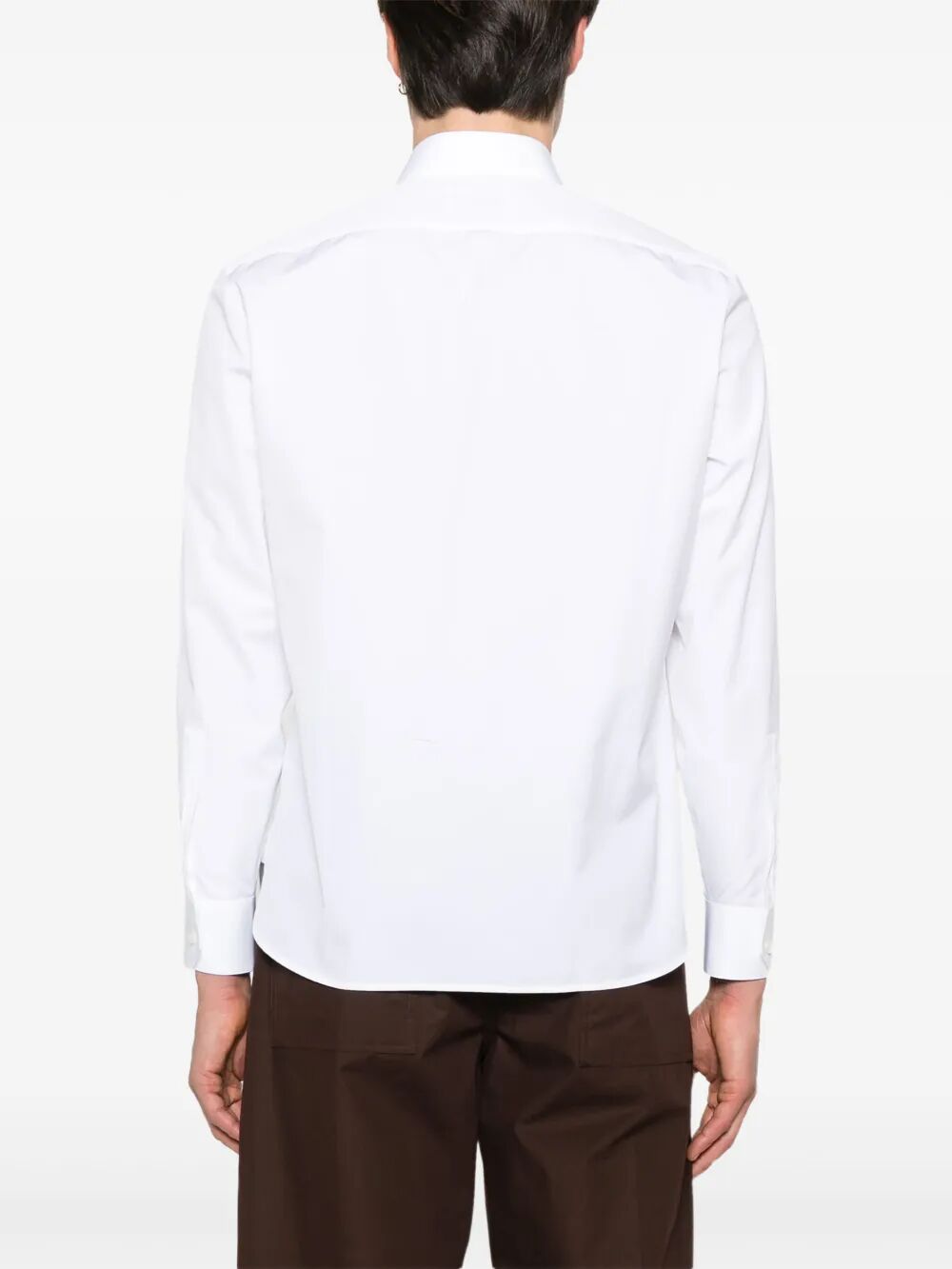 Saint Laurent Men Cotton Poplin Slim Fit Shirt SAINT LAURENT