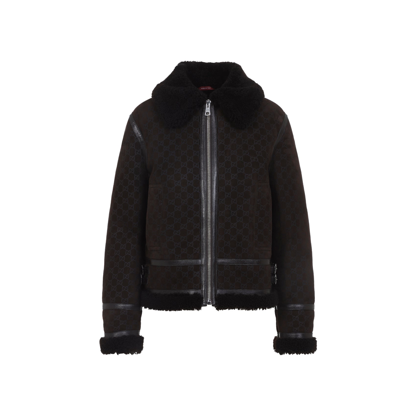 Guggi Gg Shearling Jacket Women GUCCI