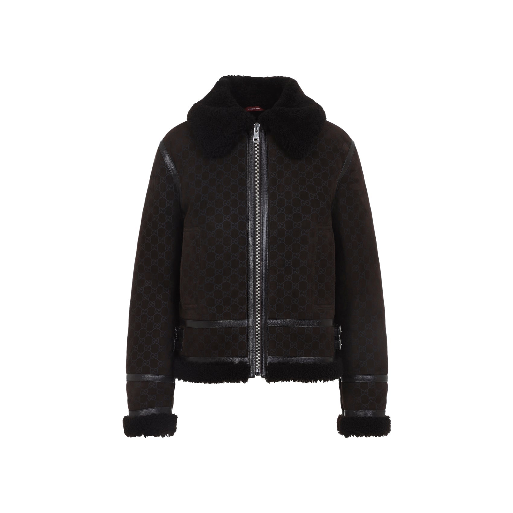 Guggi Gg Shearling Jacket Women GUCCI