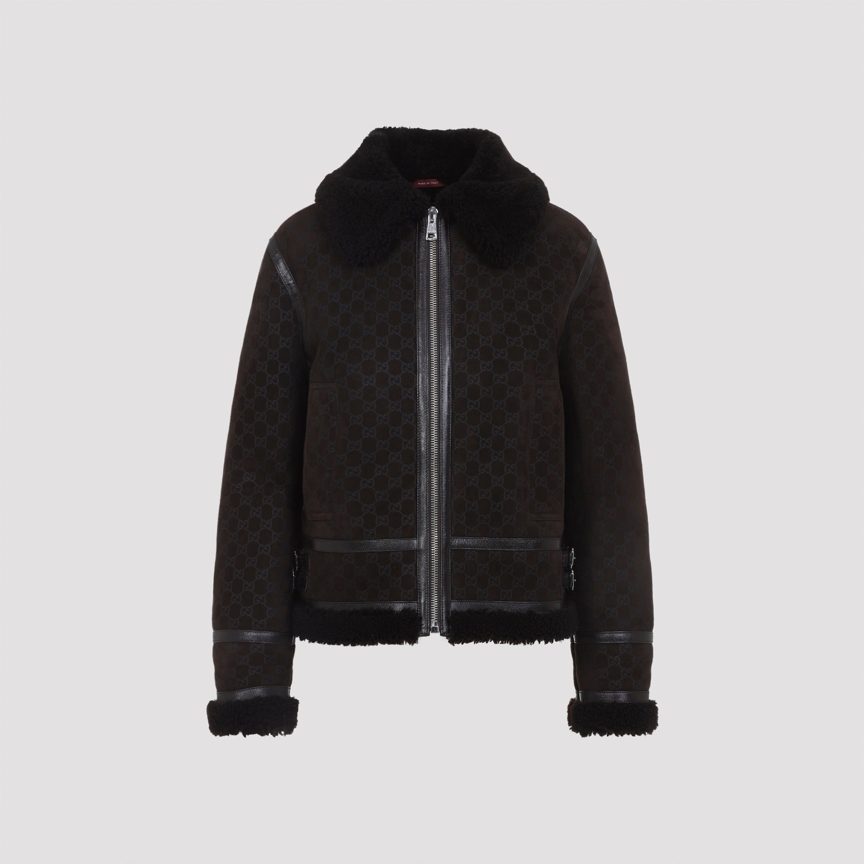 Guggi Gg Shearling Jacket Women GUCCI
