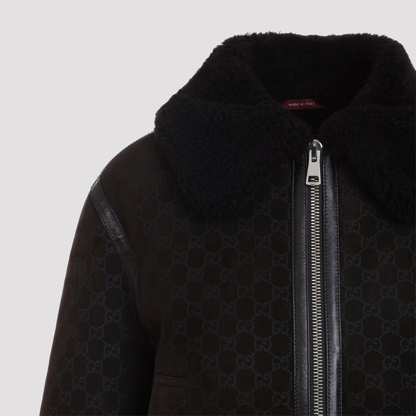 Guggi Gg Shearling Jacket Women GUCCI