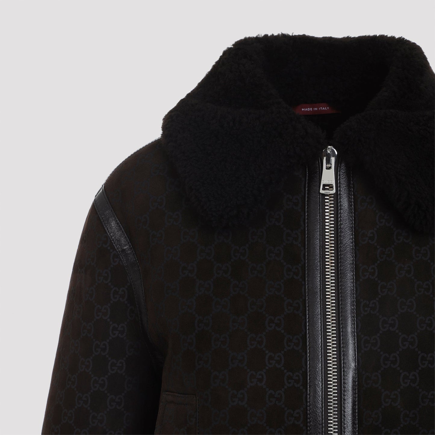 Guggi Gg Shearling Jacket Women GUCCI