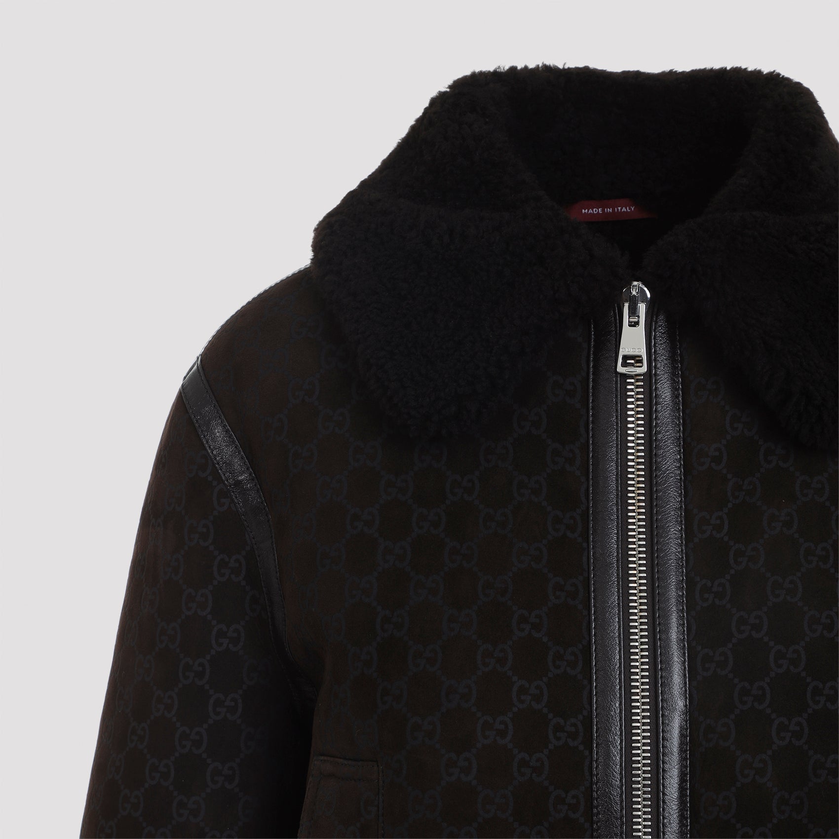 Guggi Gg Shearling Jacket Women GUCCI