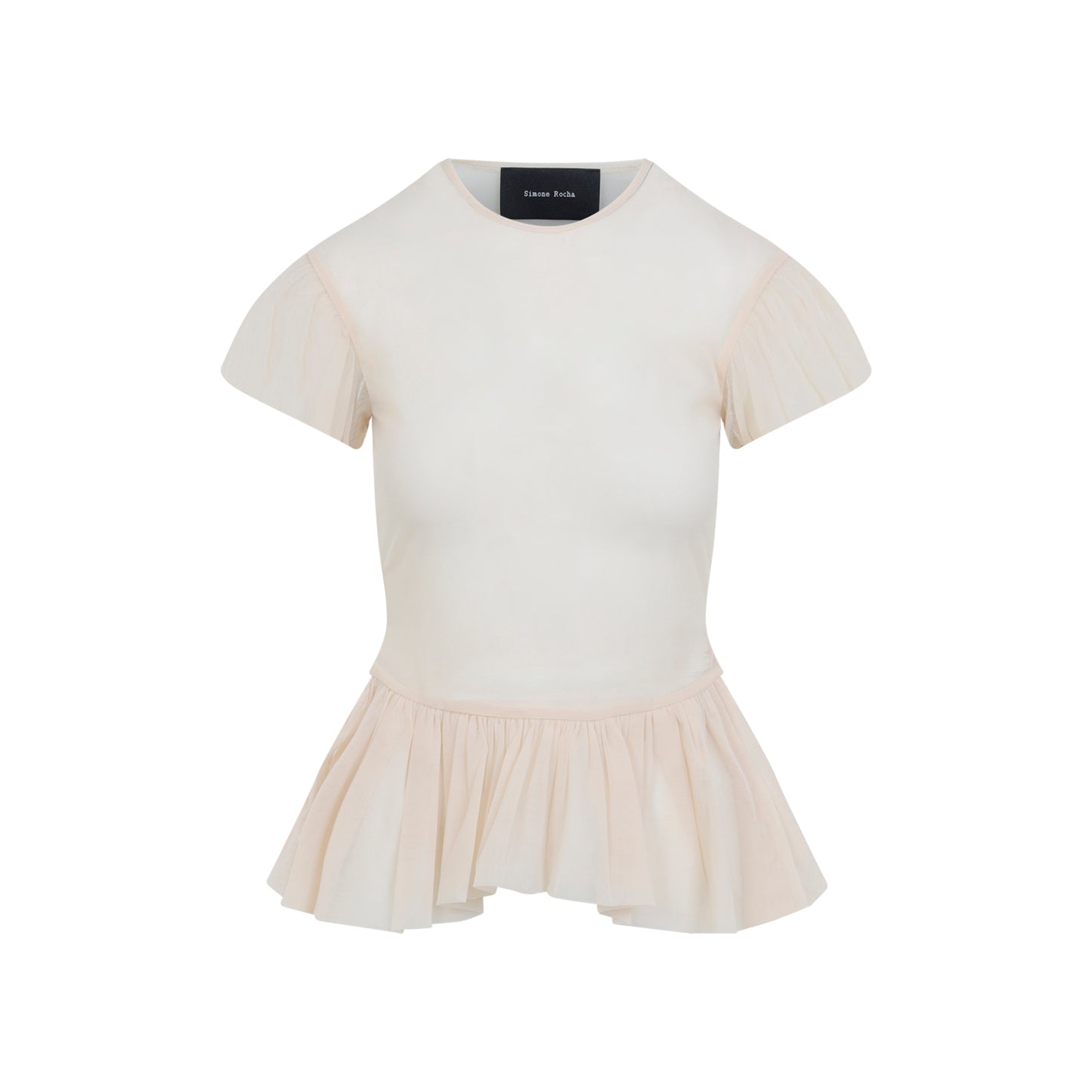 Simone Rocha Sheer Ballet Peplum Top Women SIMONE ROCHA