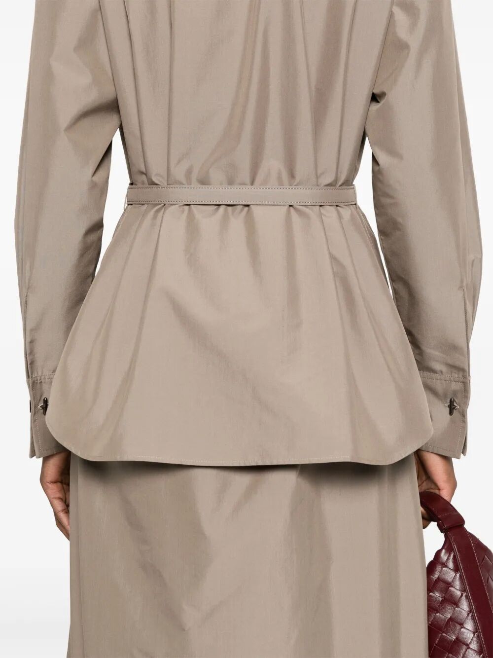 Fendi Women Poplin Belted Shirt Dress FENDI