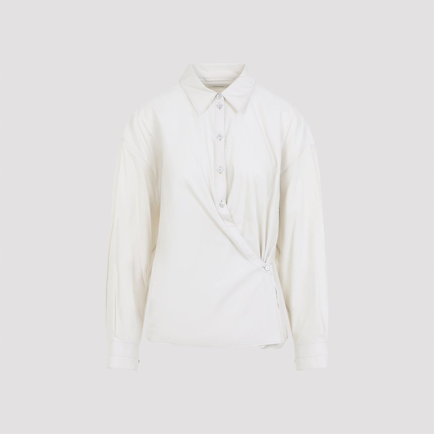 Lemaire Straight Collar Twisted Shirt Women LEMAIRE