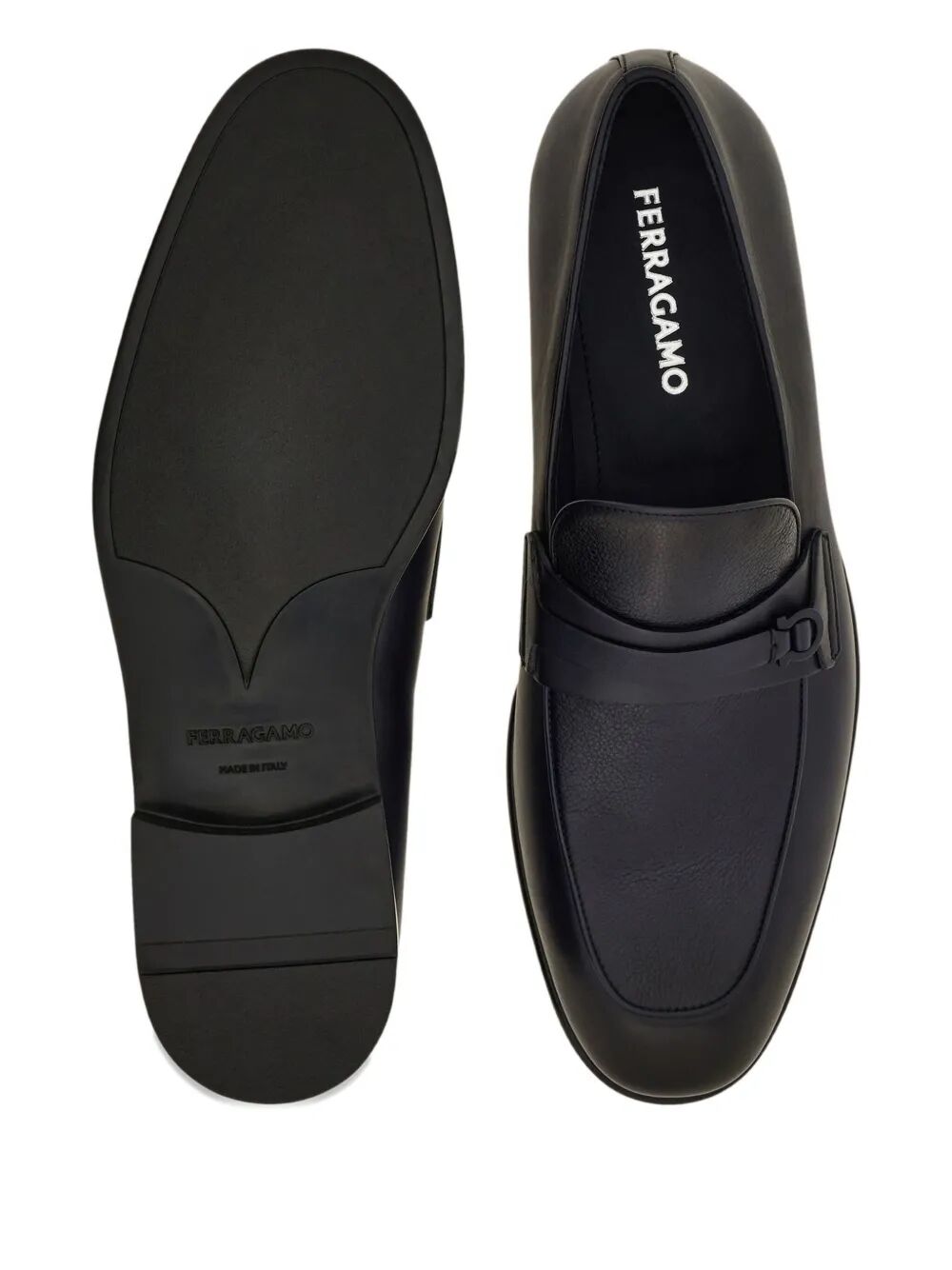 Ferragamo Men Desio Shaded Leather Loafers FERRAGAMO