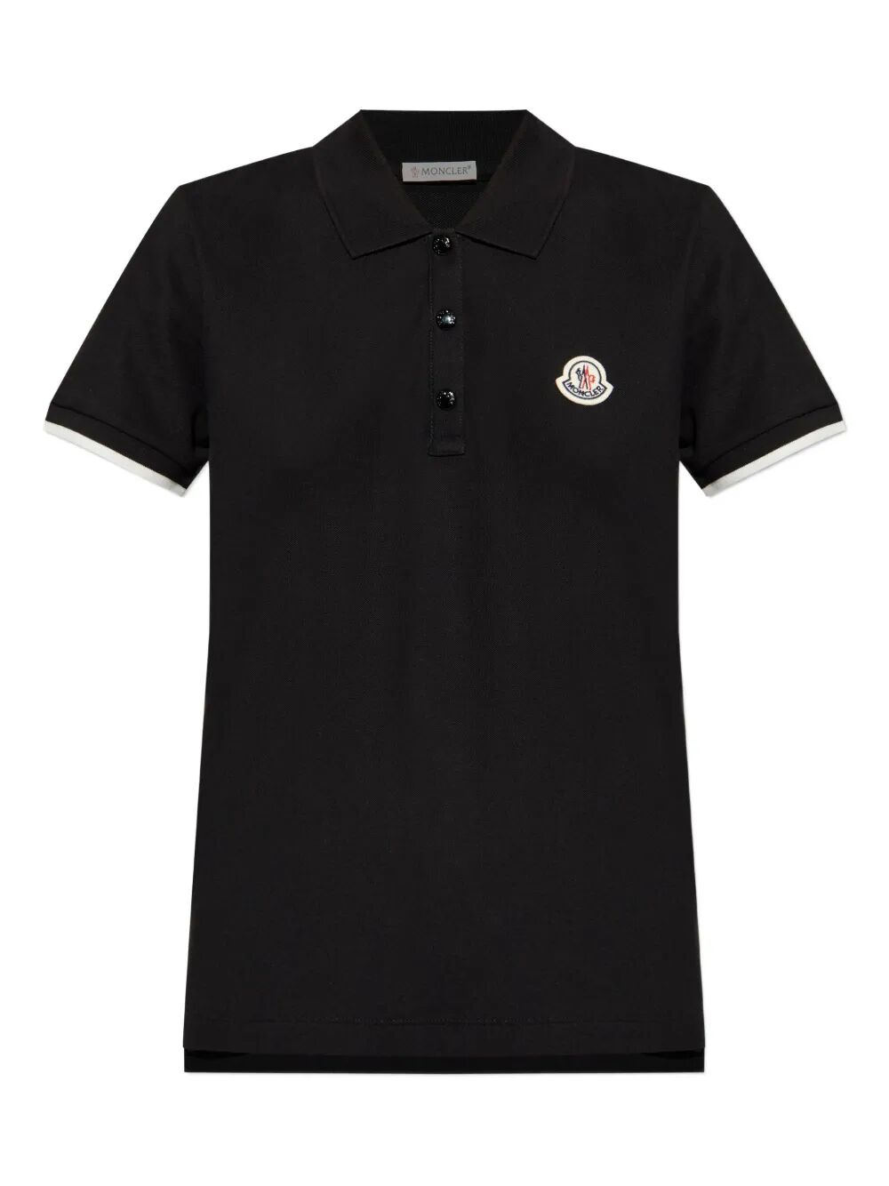 Moncler Women Logo Patch Cotton Piqué Polo Shirt MONCLER
