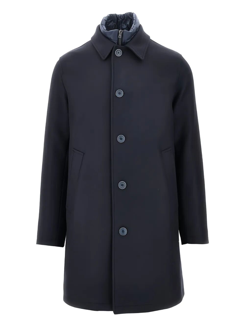 Herno Men Single-Breasted Padded Coat HERNO