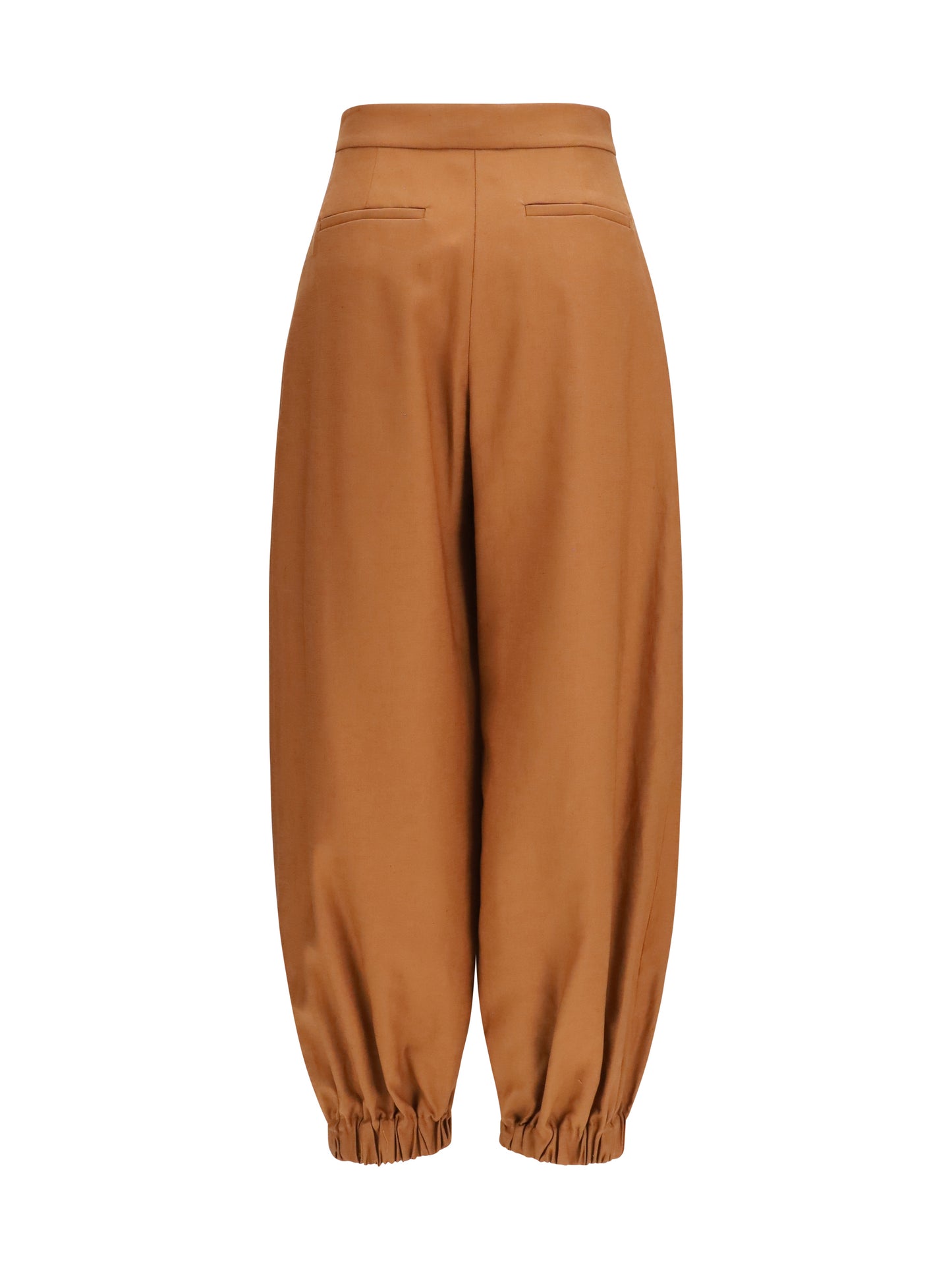 Fendi Women Cotton And Linen Balloon Pants FENDI