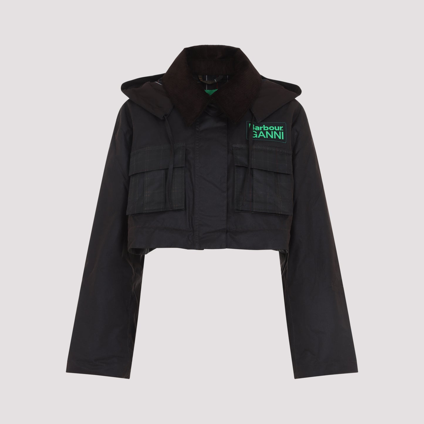 Barbour X Ganni Peplum Wax Jacket Women BARBOUR X GANNI