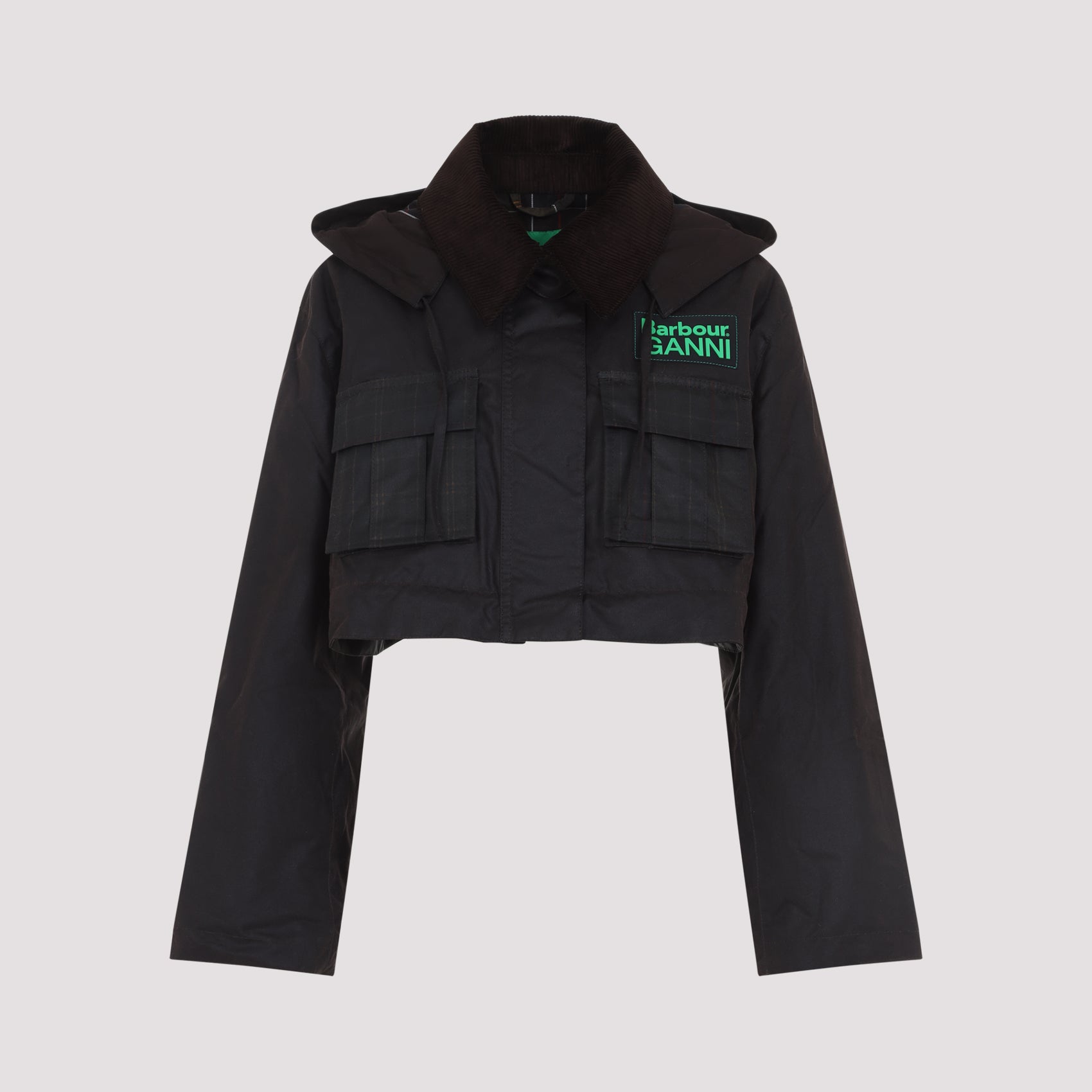 Barbour X Ganni Peplum Wax Jacket Women BARBOUR X GANNI