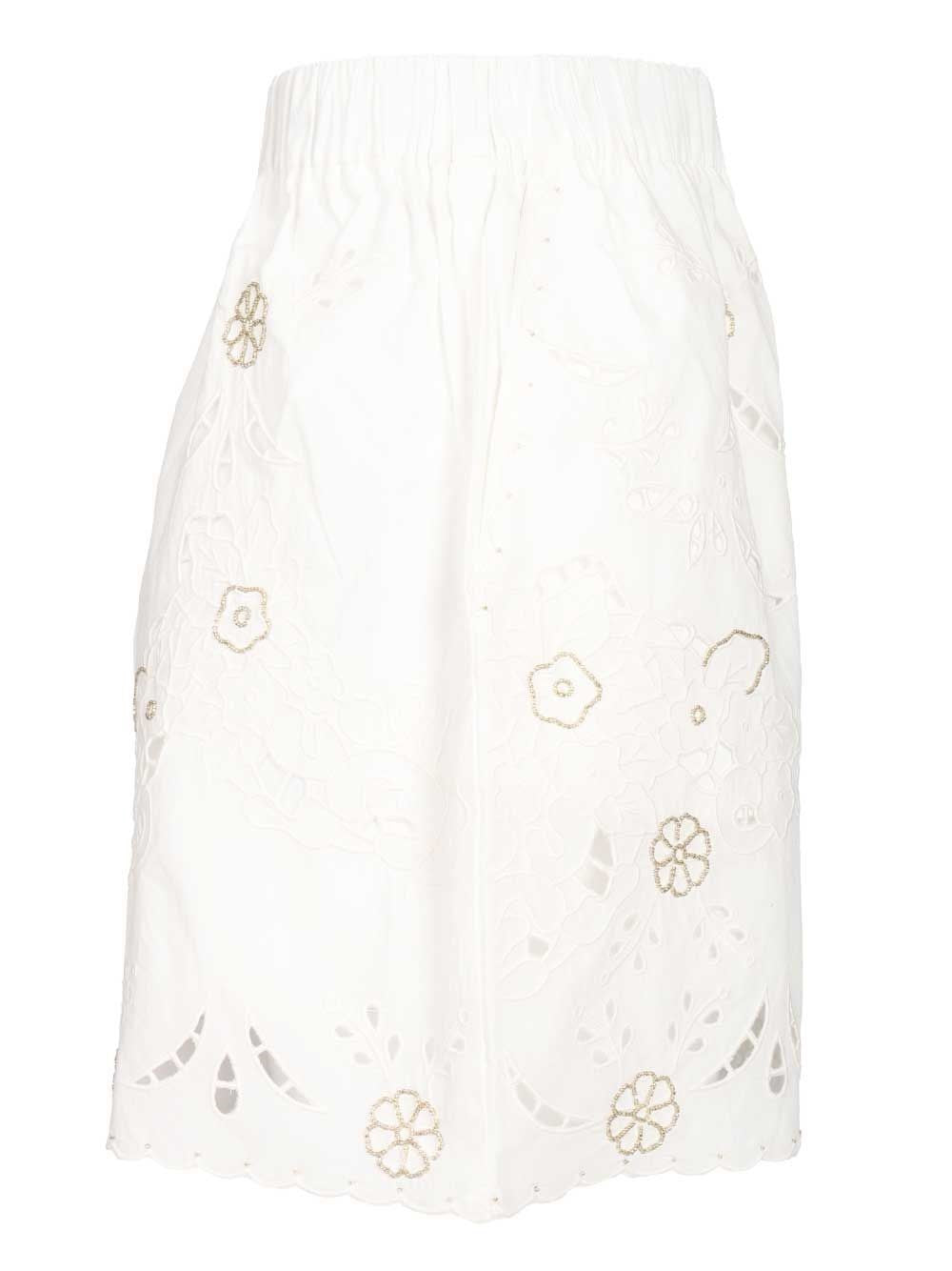 Forte_Forte Women Shorts With Embroidery FORTE FORTE