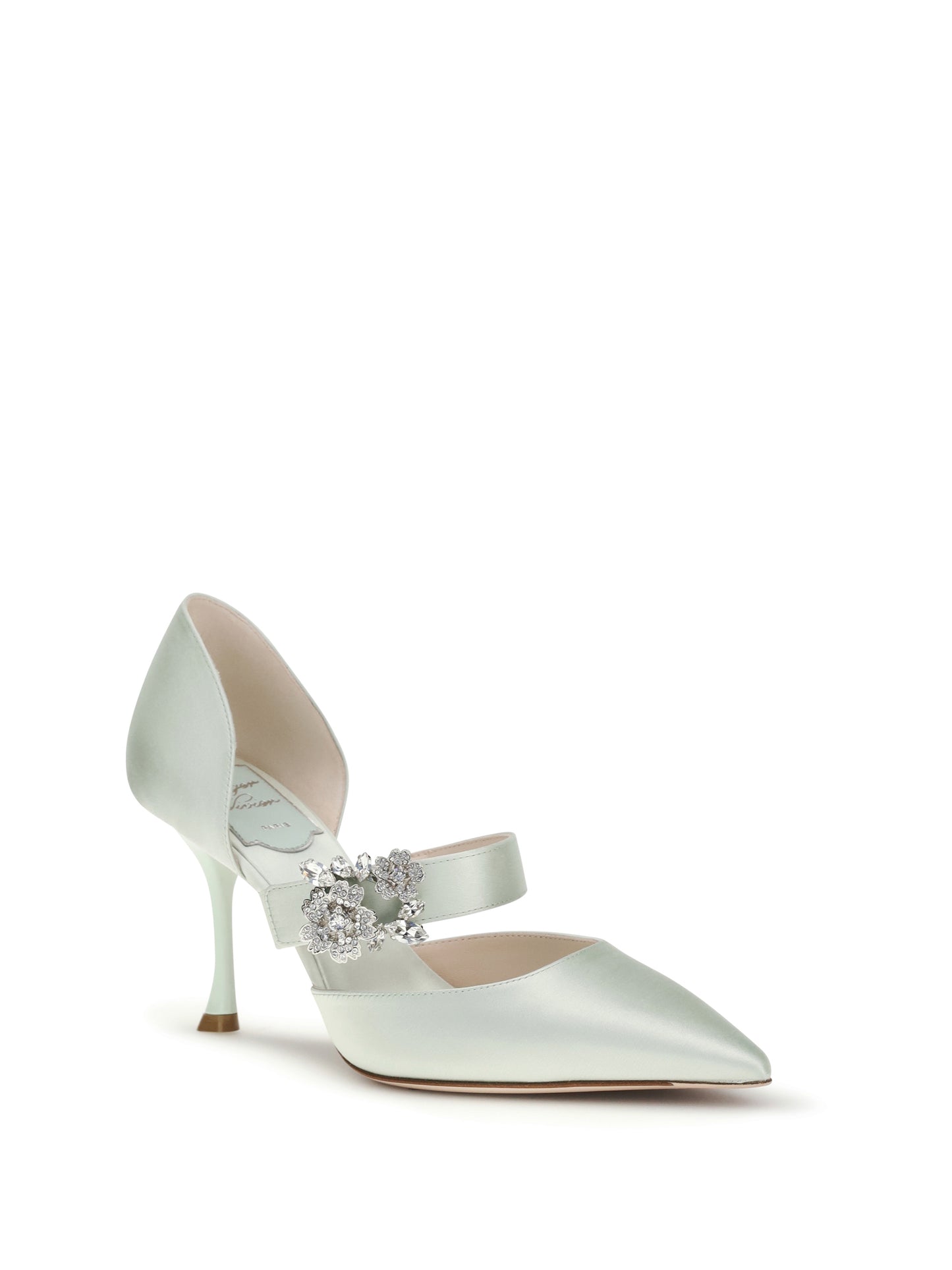 Roger Vivier Women Efflorescence Dorsay Satin Pumps ROGER VIVIER