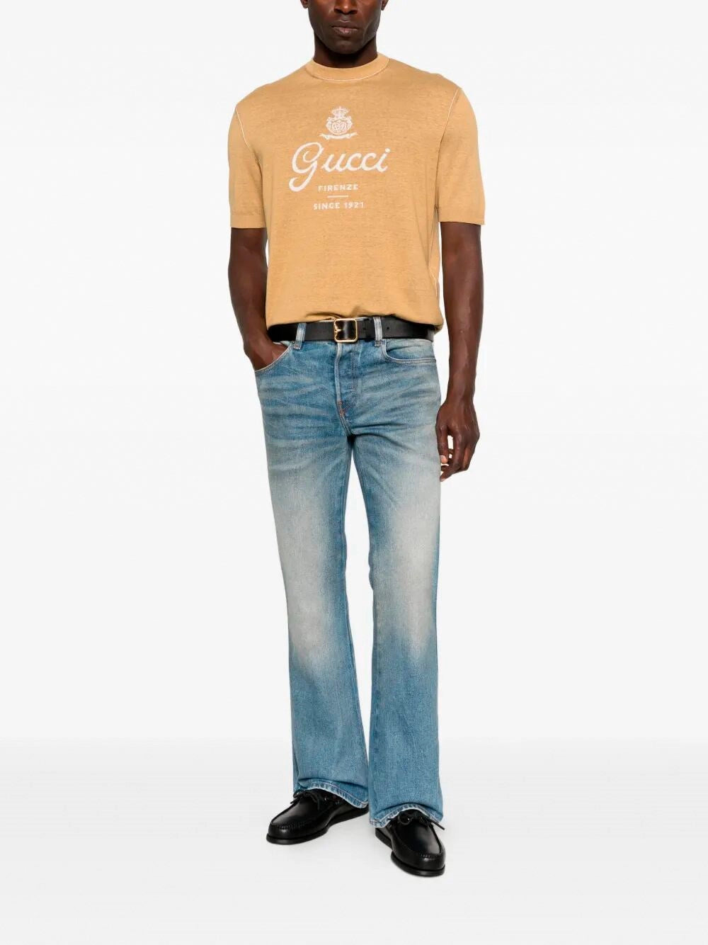Gucci Men Short Sleeve Crew-Neck Sweater GUCCI