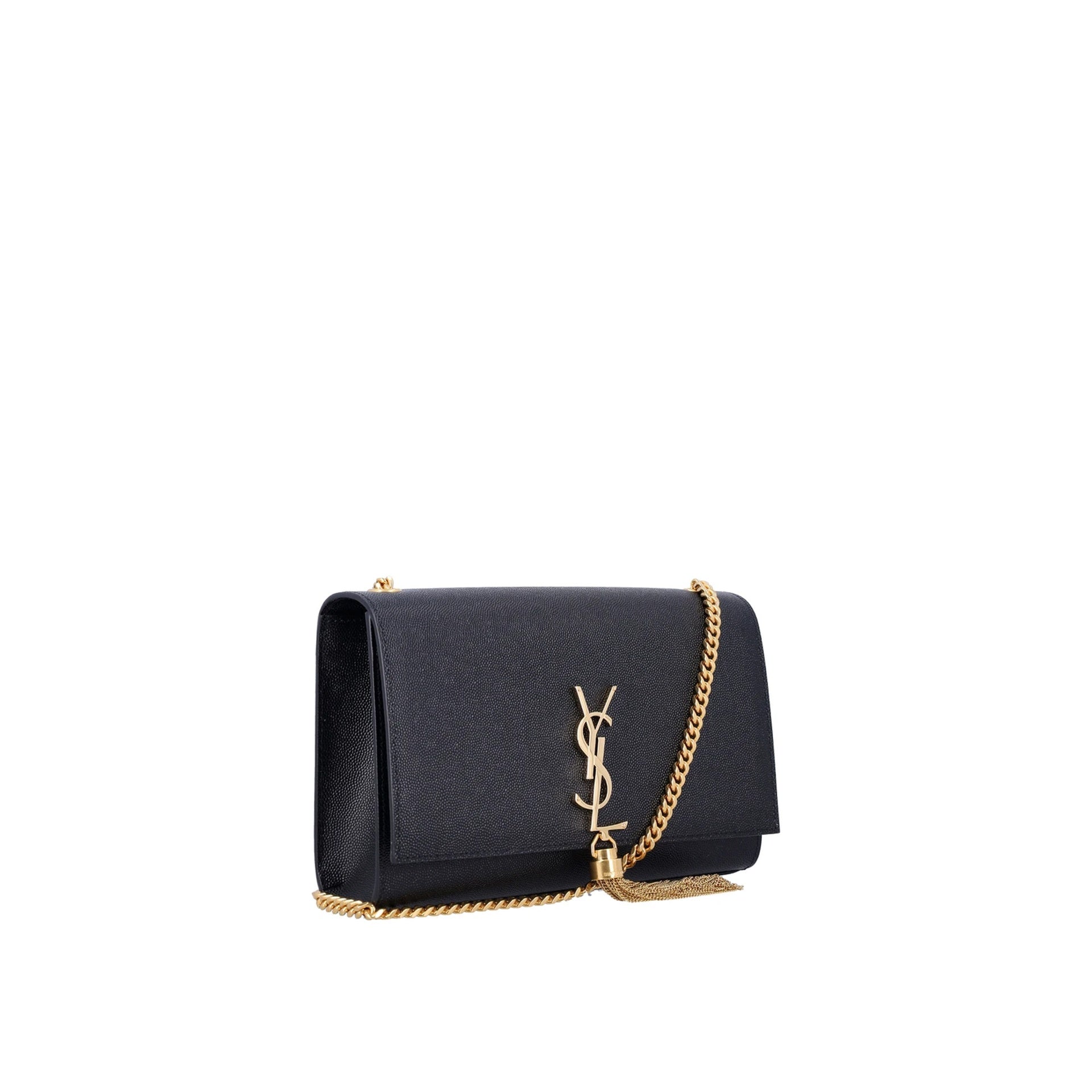 Saint Laurent Kate Small Tassel Grain Leather Napkin Shoulder Bag Women SAINT LAURENT