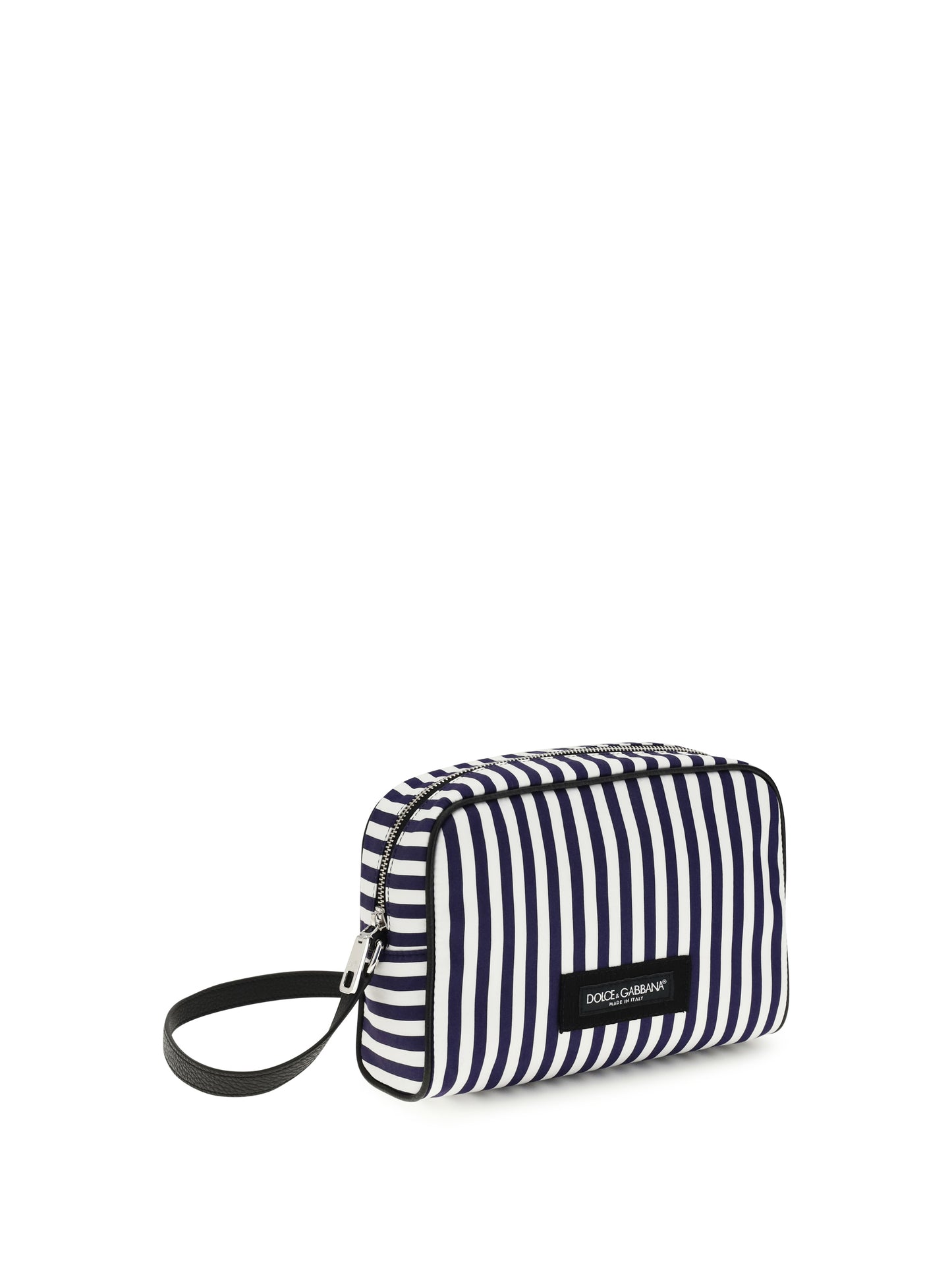 Dolce & Gabbana Men Striped Poplin Handbag DOLCE & GABBANA