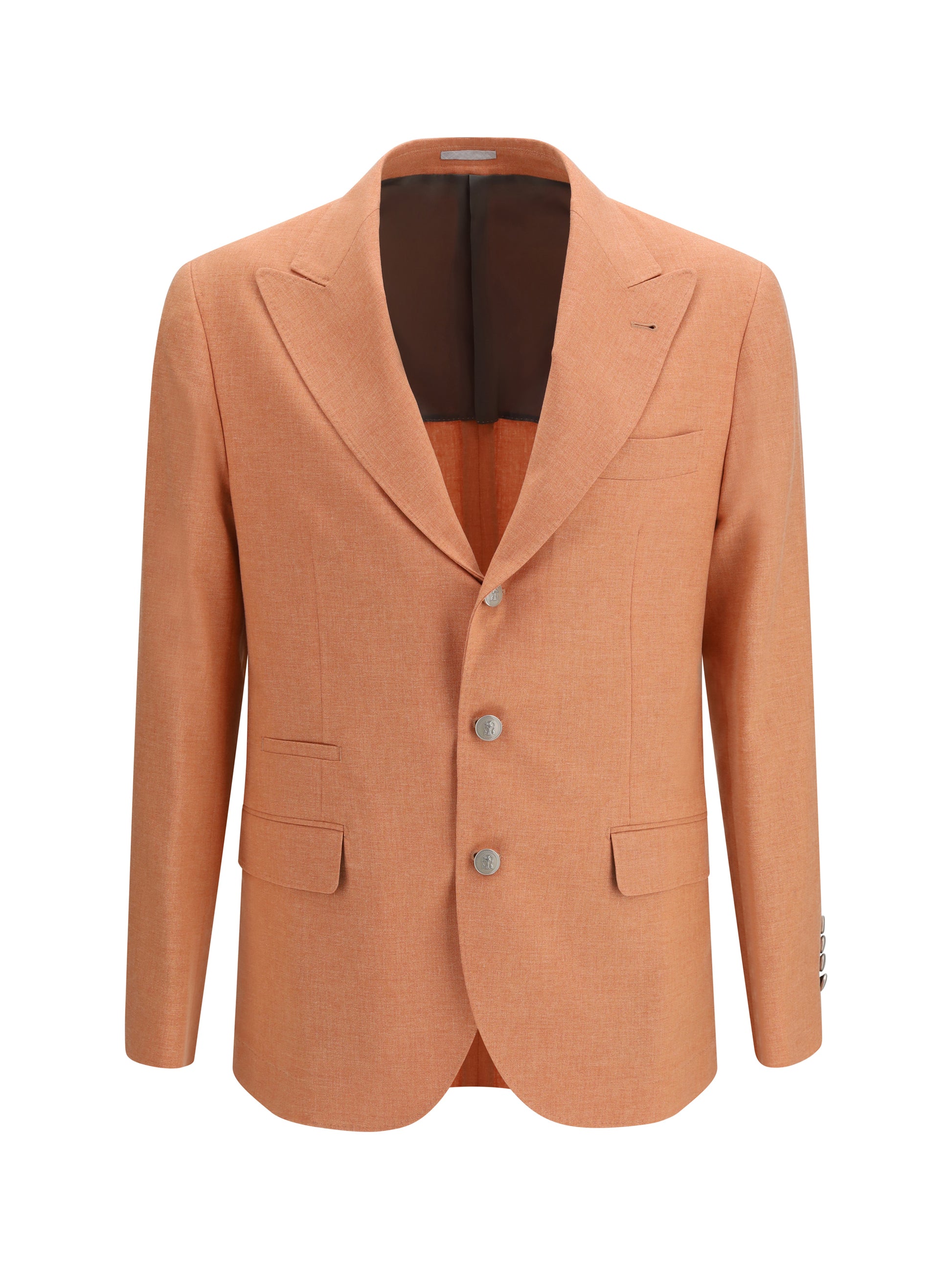 Brunello Cucinelli Men Deconstructed Jacket In Mouliné Fabric BRUNELLO CUCINELLI