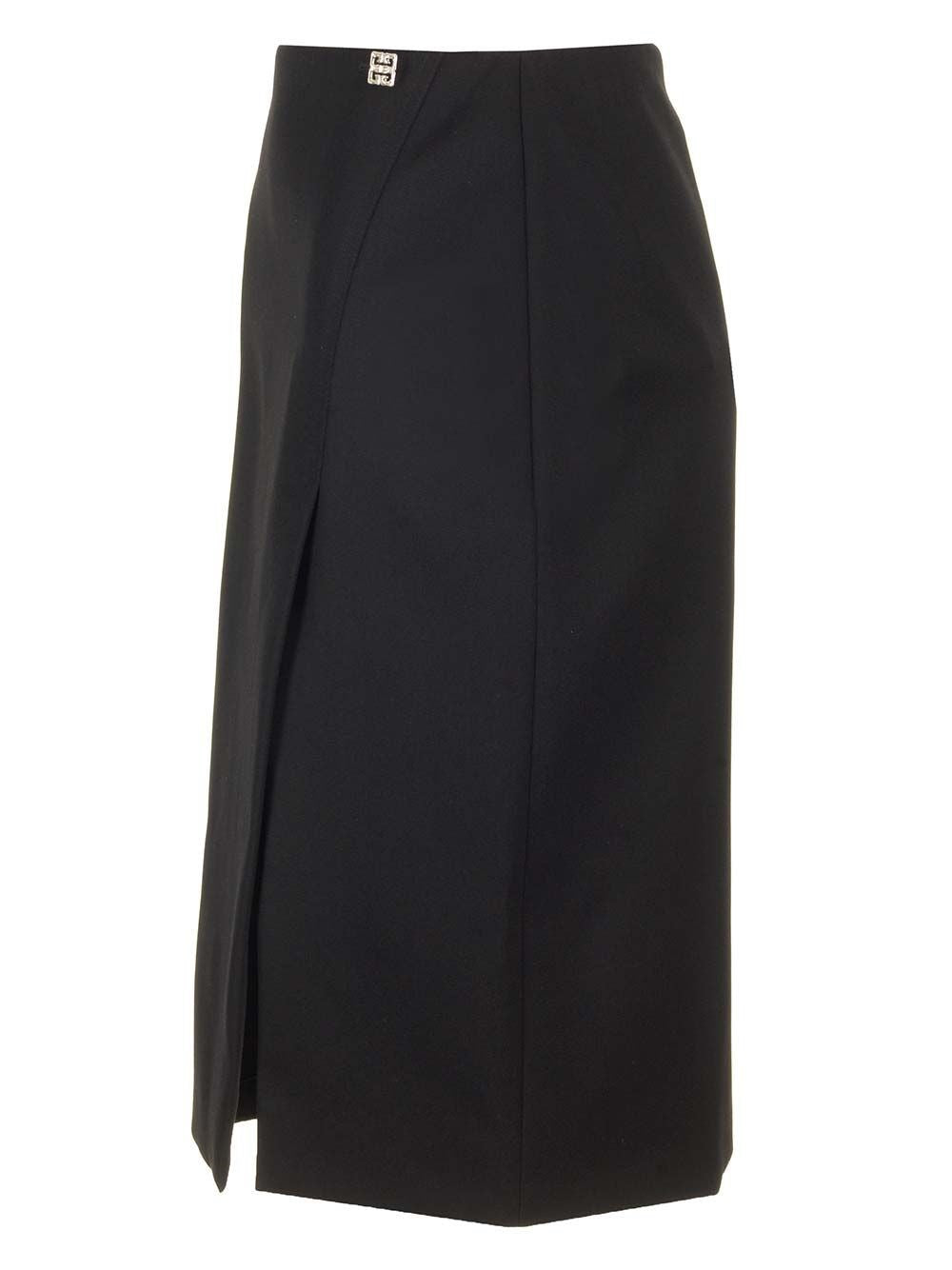 Givenchy Women Wool Midi Skirt GIVENCHY