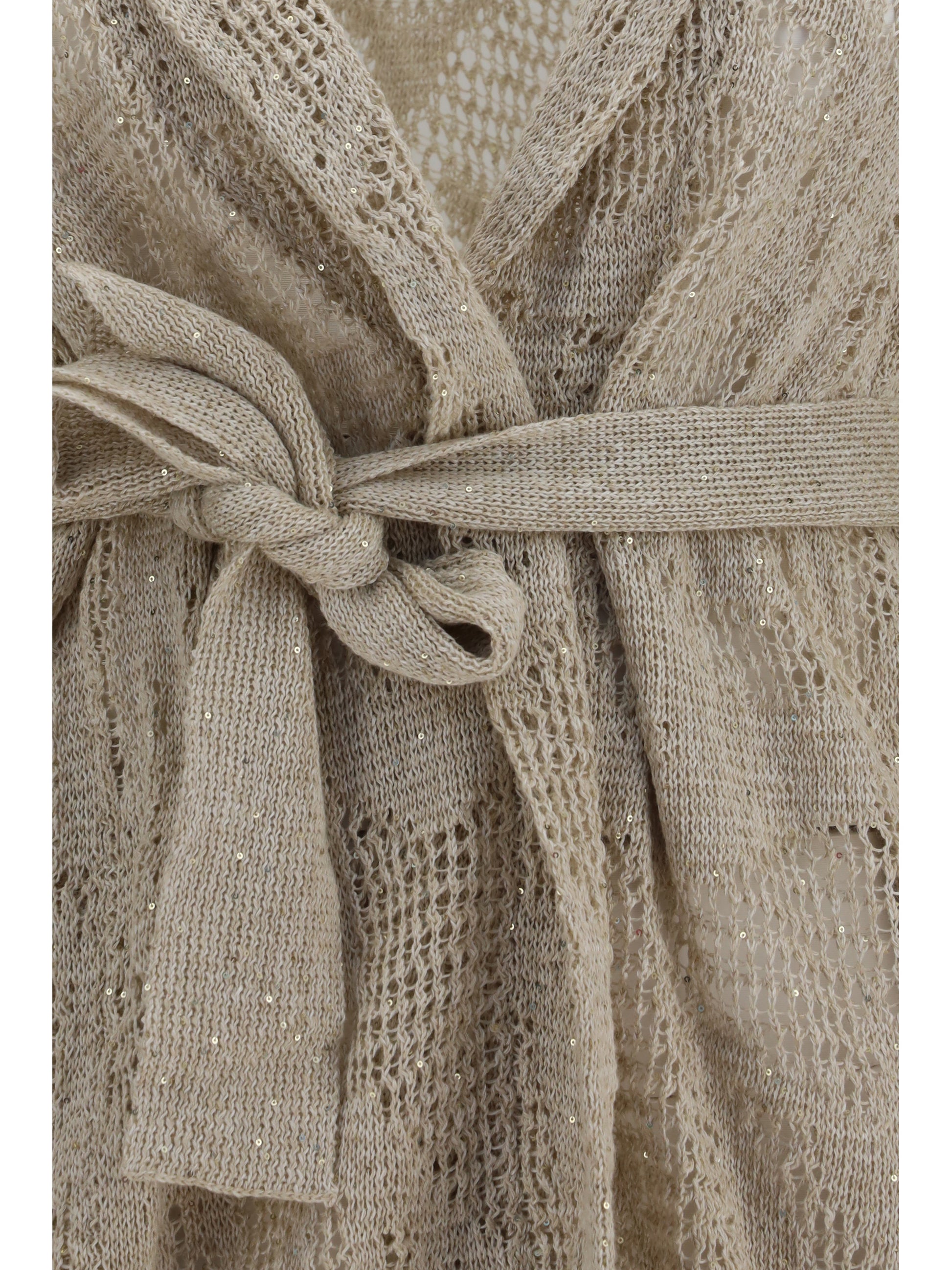 Brunello Cucinelli Women Cotton And Linen Cardigan BRUNELLO CUCINELLI