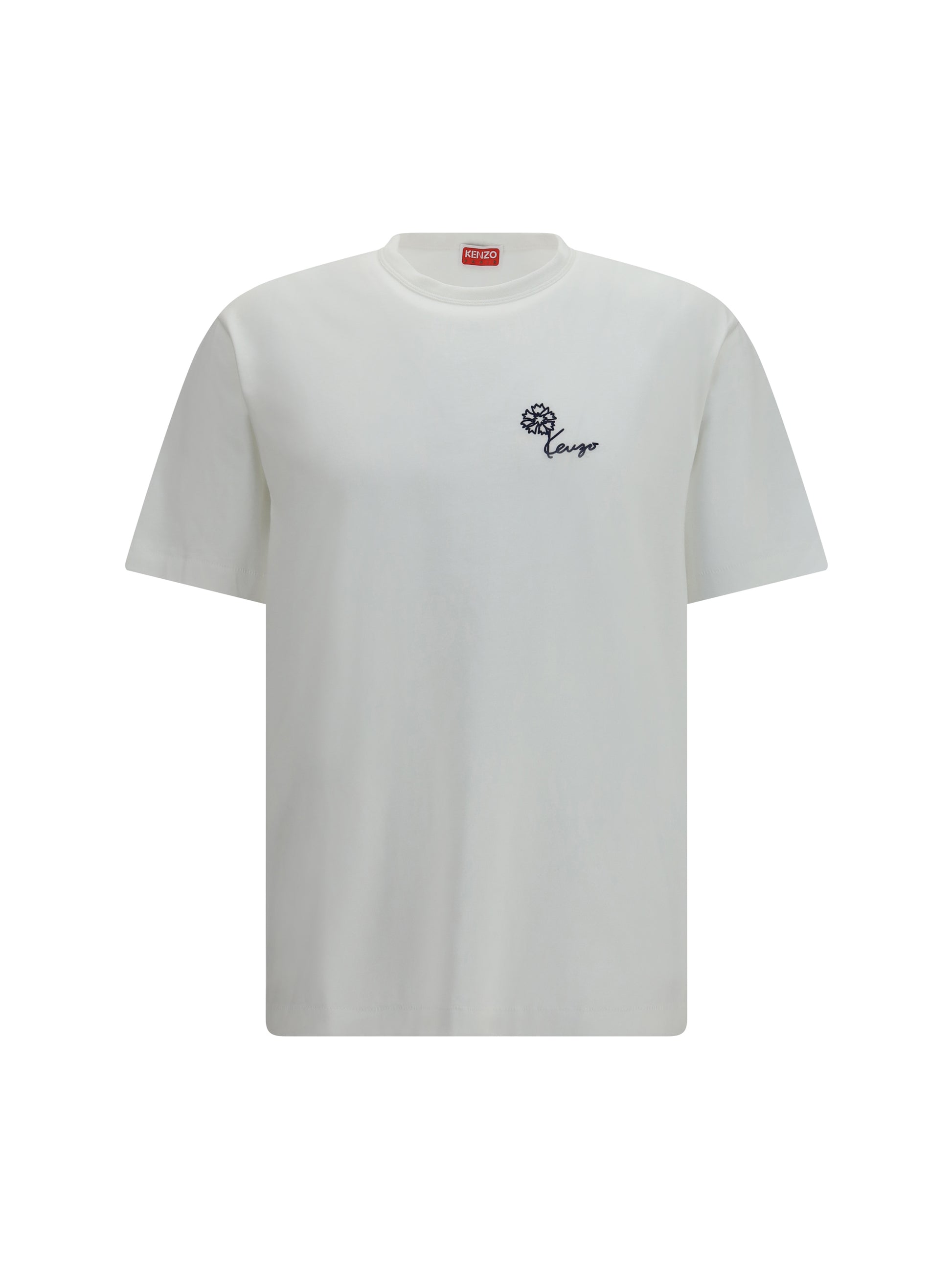Kenzo Men Kenzo Tulip Embroidered Cotton T-Shirt KENZO