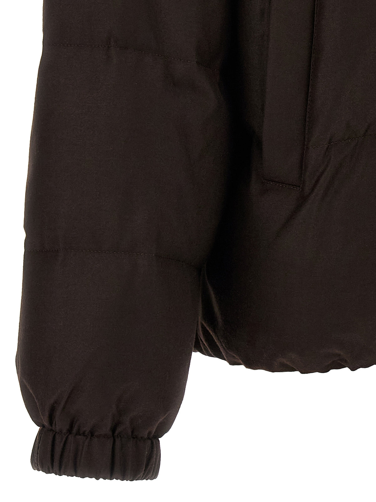 Yves Salomon Women Flannel Down Jacket With Mittens YVES SALOMON