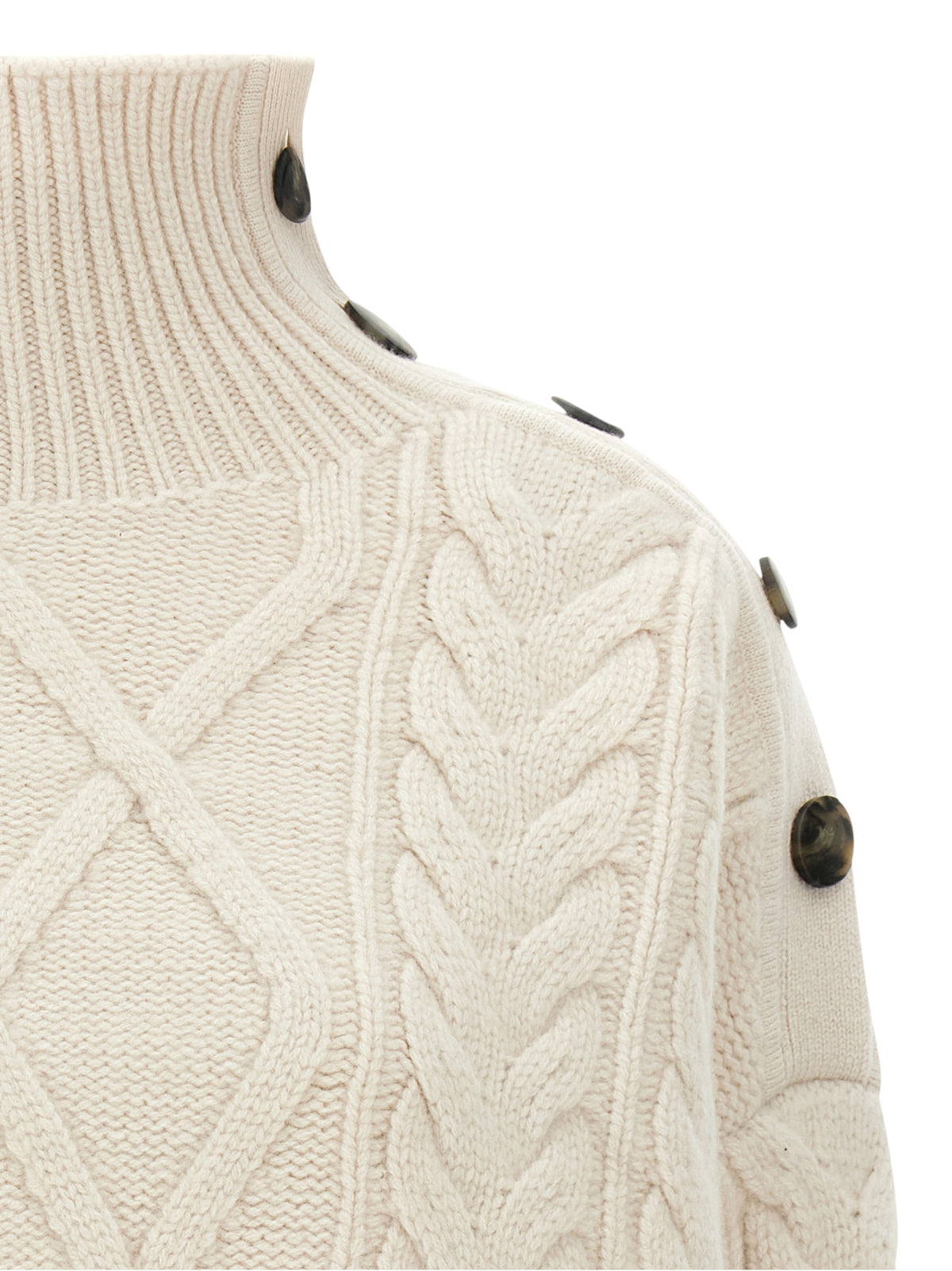 Yves Salomon Women Braided Sweater YVES SALOMON