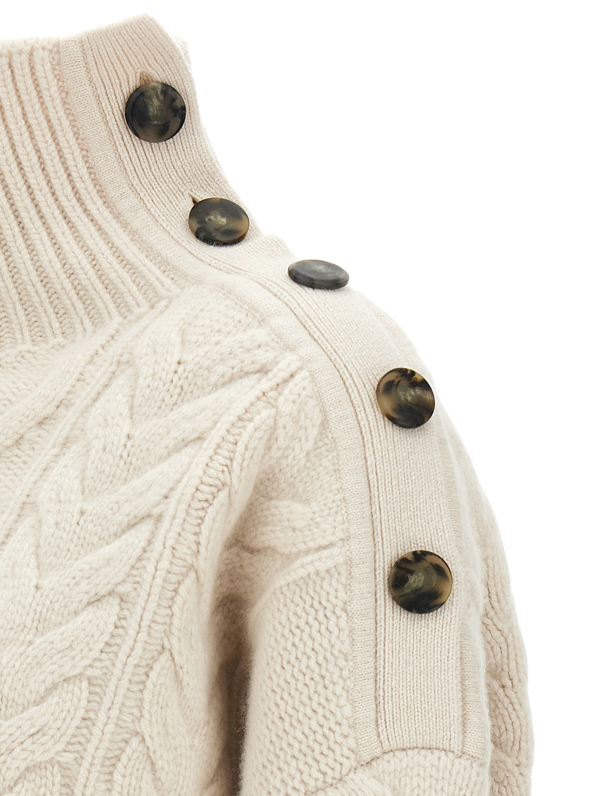 Yves Salomon Women Braided Sweater YVES SALOMON