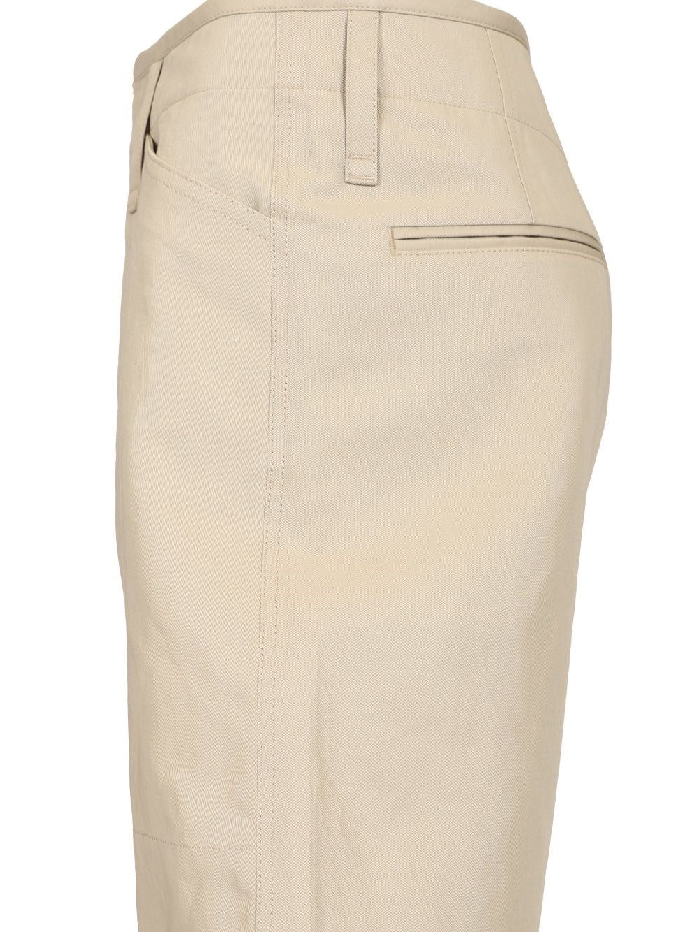 Lemaire Women Cotton And Linen Pants LEMAIRE