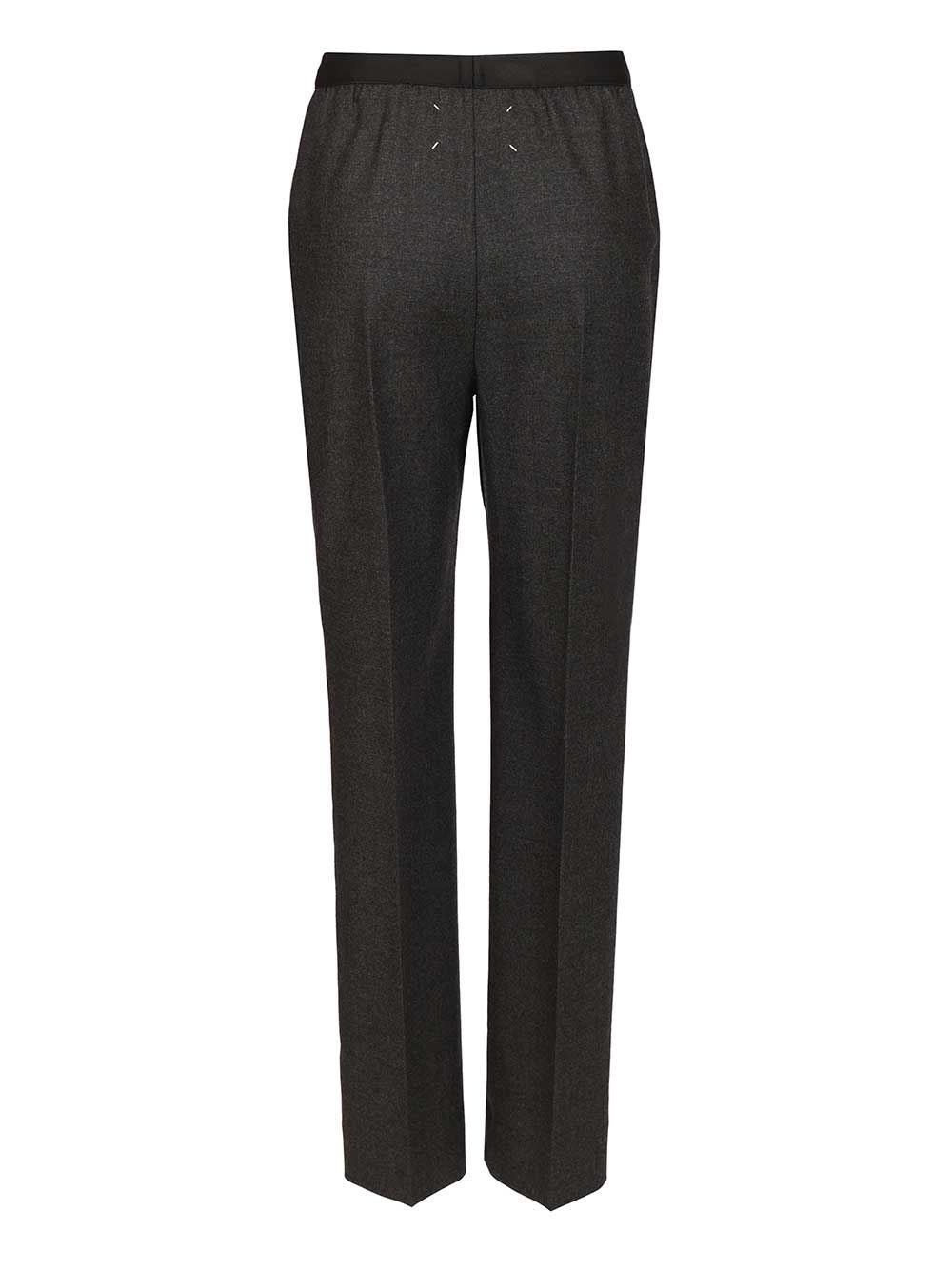 Maison Margiela Women Straight Wool Trousers MAISON MARGIELA