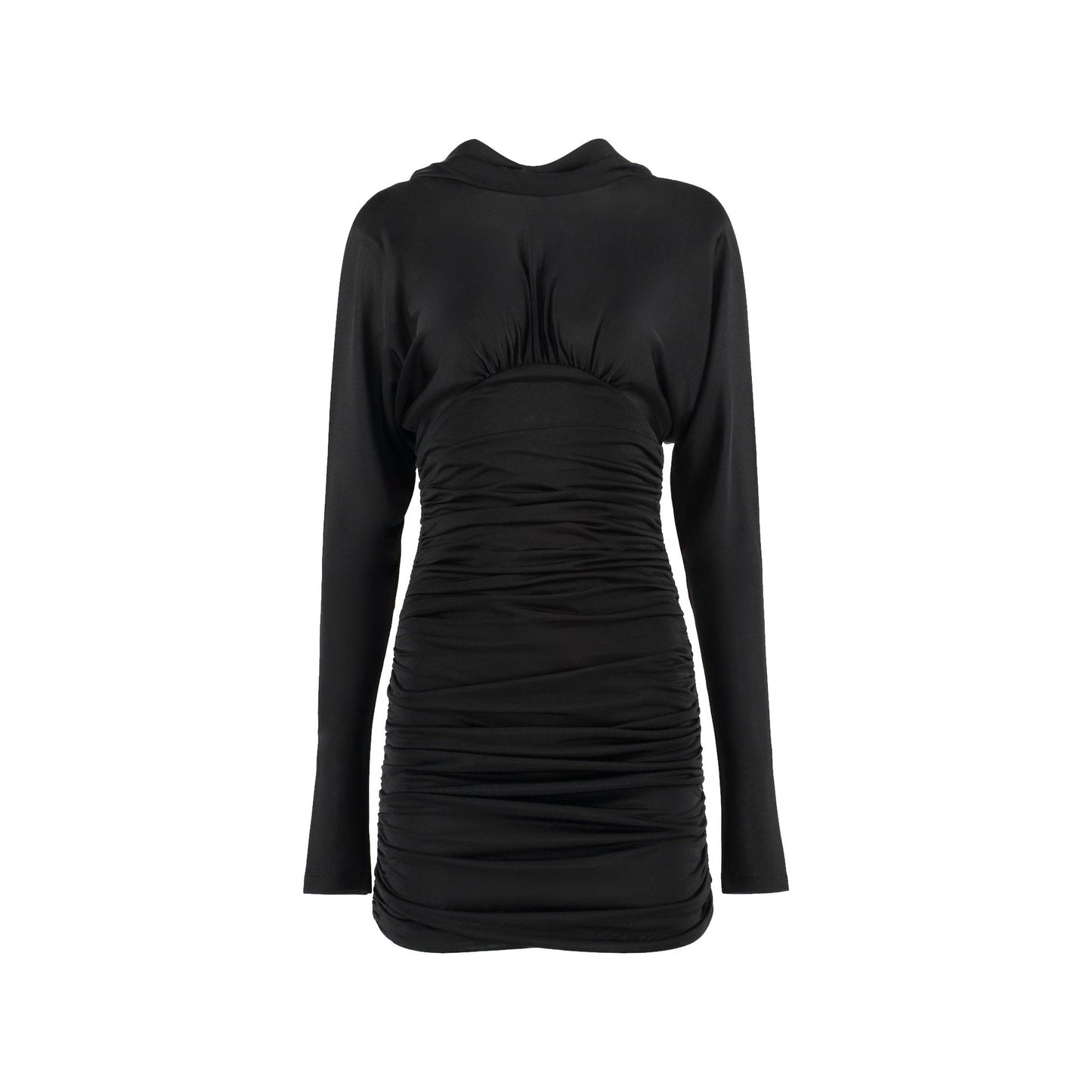 Saint Laurent Cowl Back Mini Dress Women SAINT LAURENT